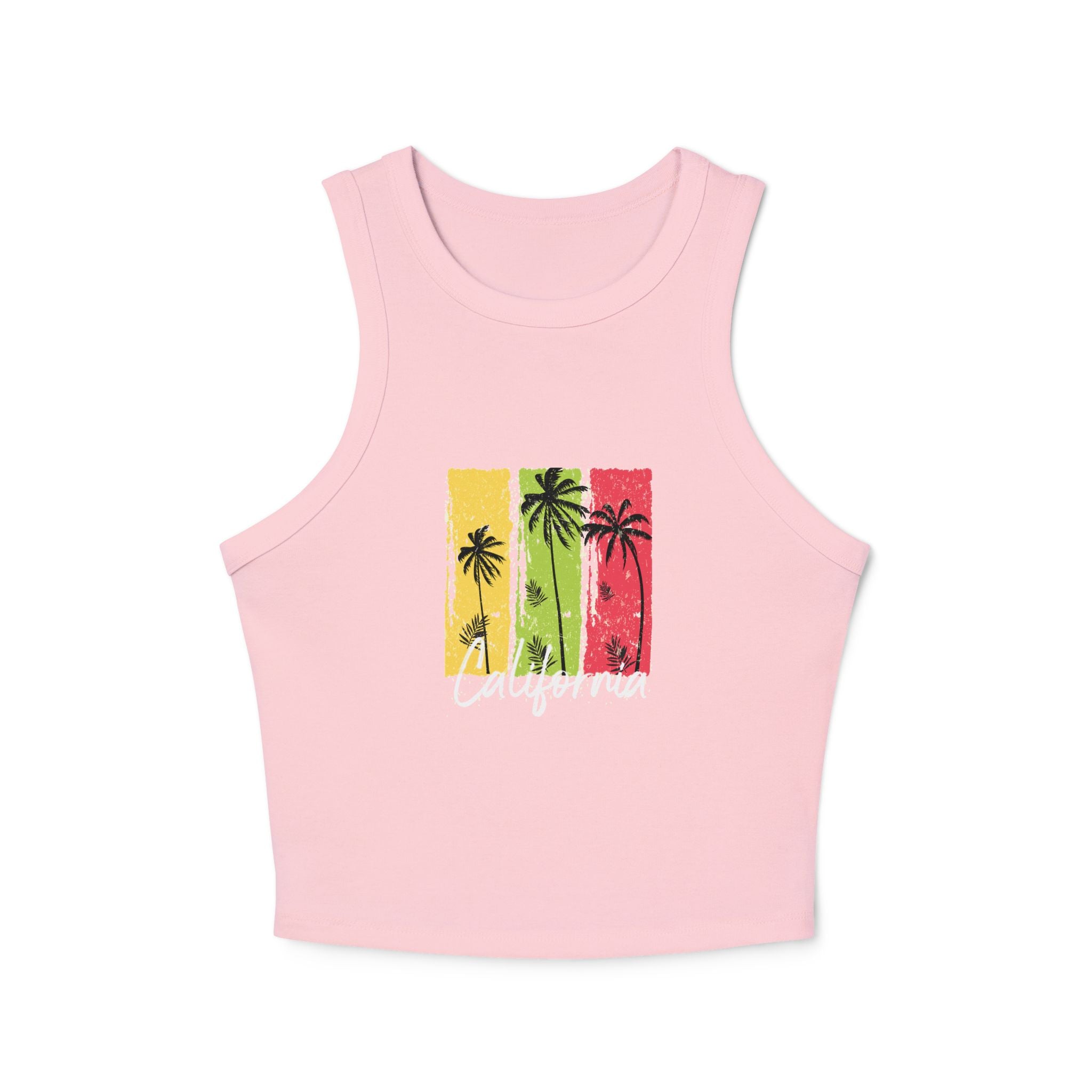 California Surf Van Racer Tank Top Retro Beach Graphic
