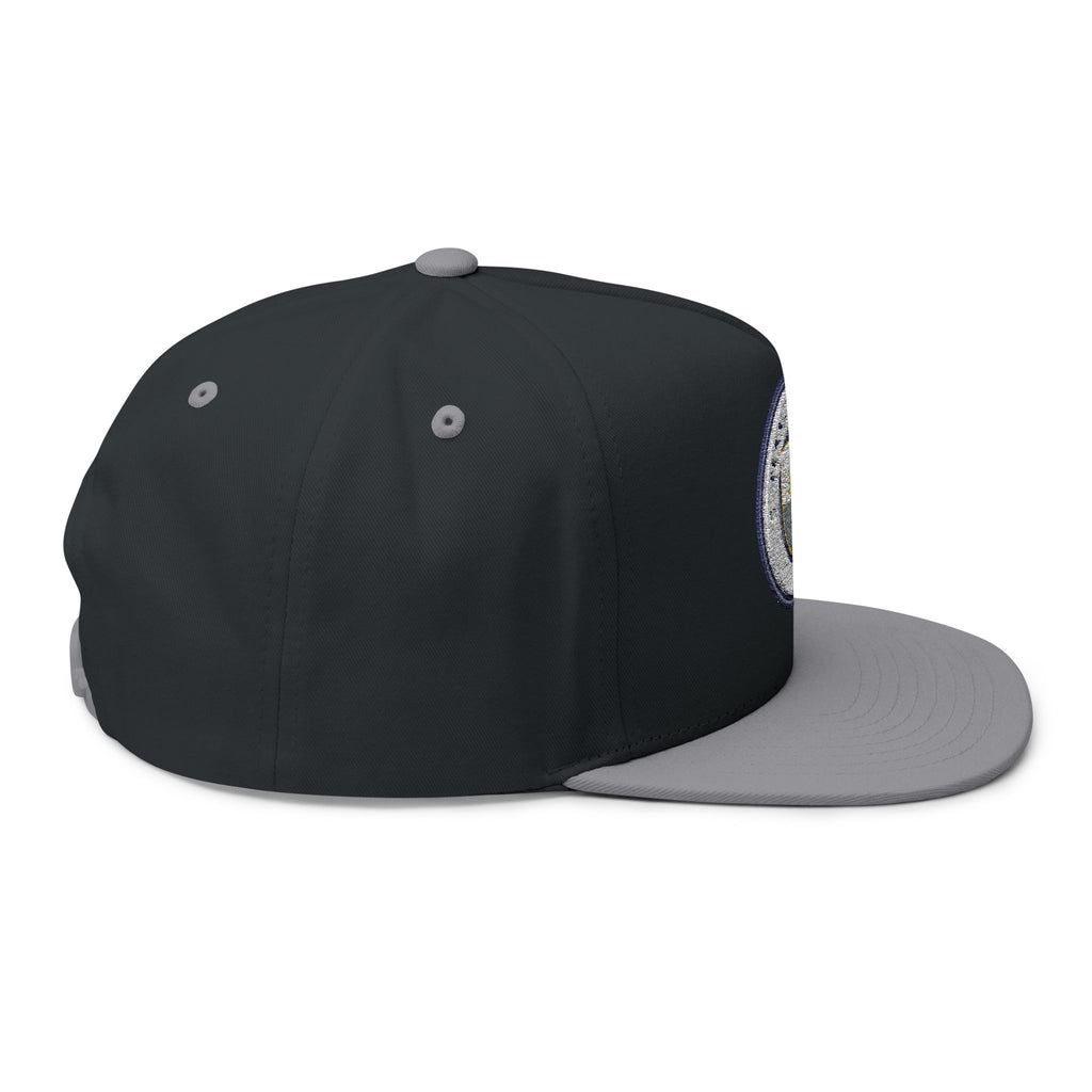 Embroidered Flat Bill Cap  Manchester City Crest