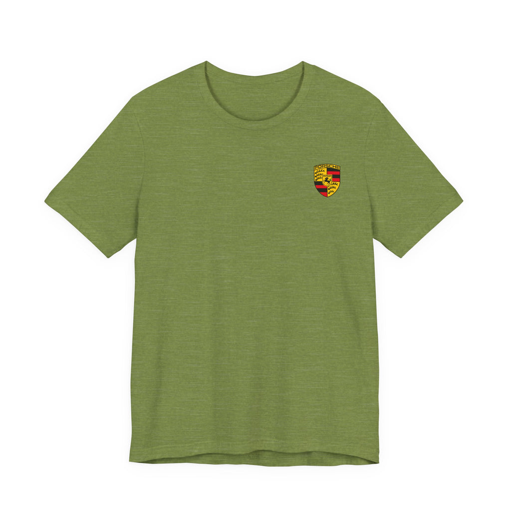 Porsche Crest Tee — Classic Logo Short Sleeve Shirt