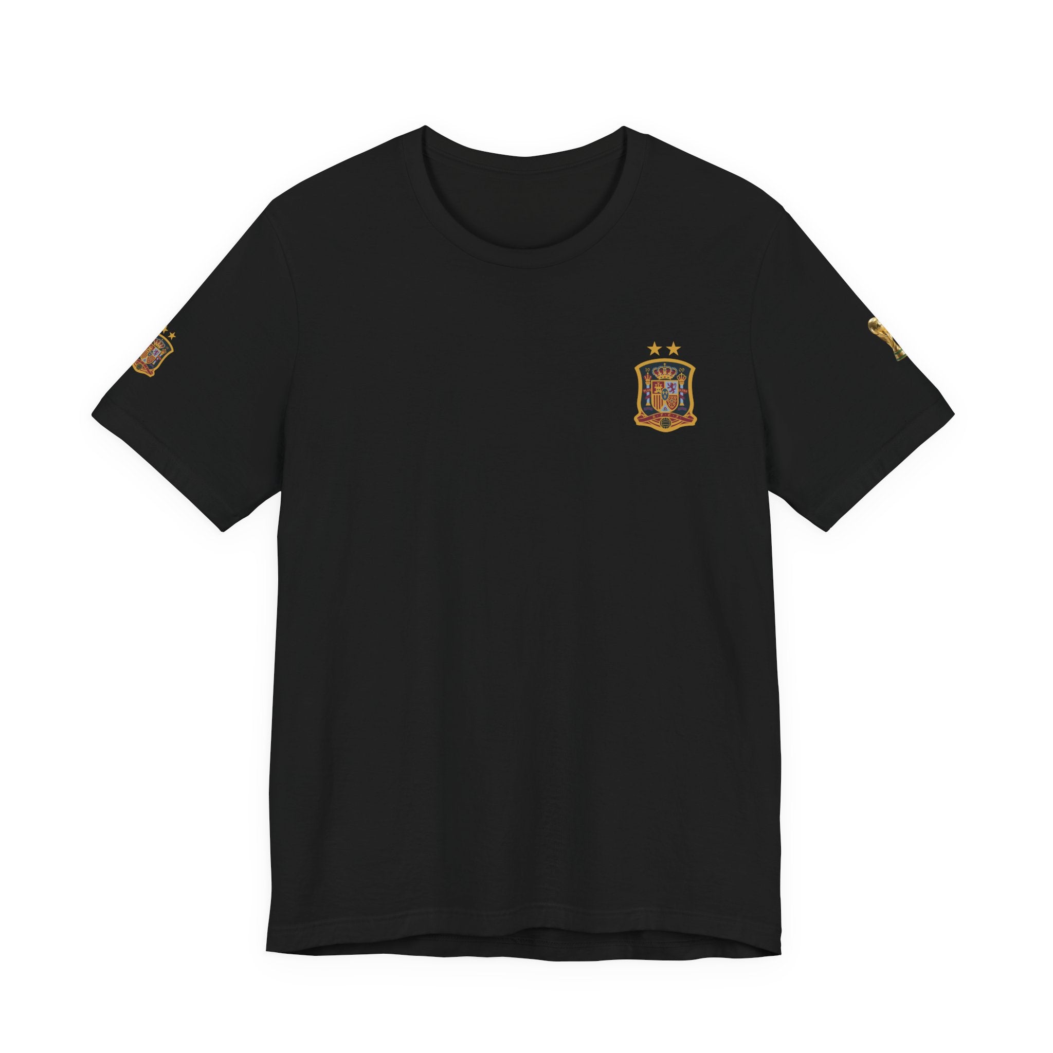World Cup Trophy Soccer Tee  Spain Crest Short Sleeve
