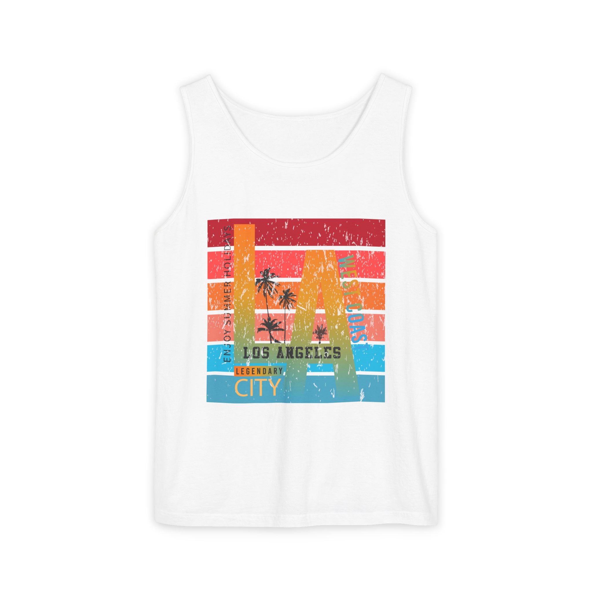 Los Angeles Retro Surf Tank Top Vintage Palm Beach Vibes