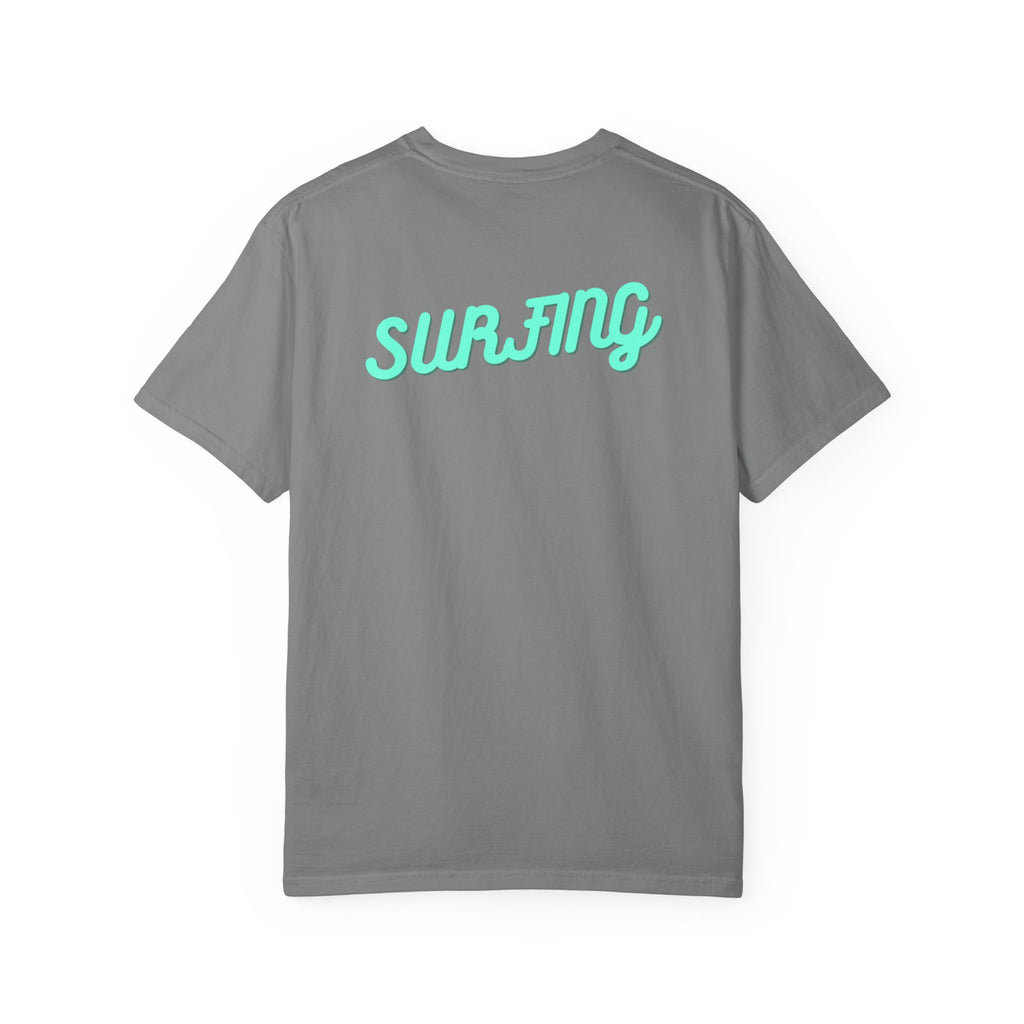 California Beach Surf T-Shirt  Retro Palm Trees & ‘SURFING’ Graphic