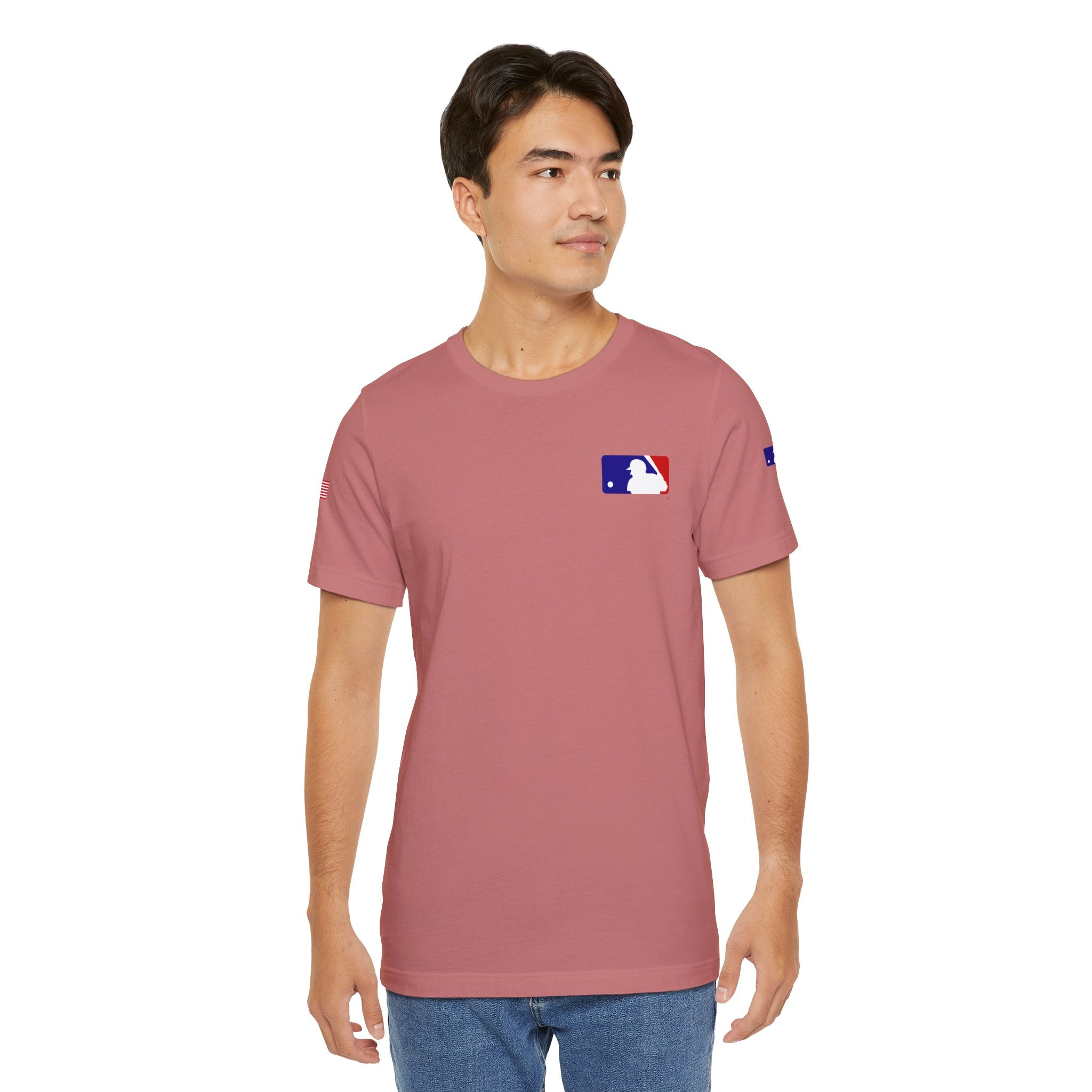Baseball Logo T-Shirt  Minimal Chest Patch Tee