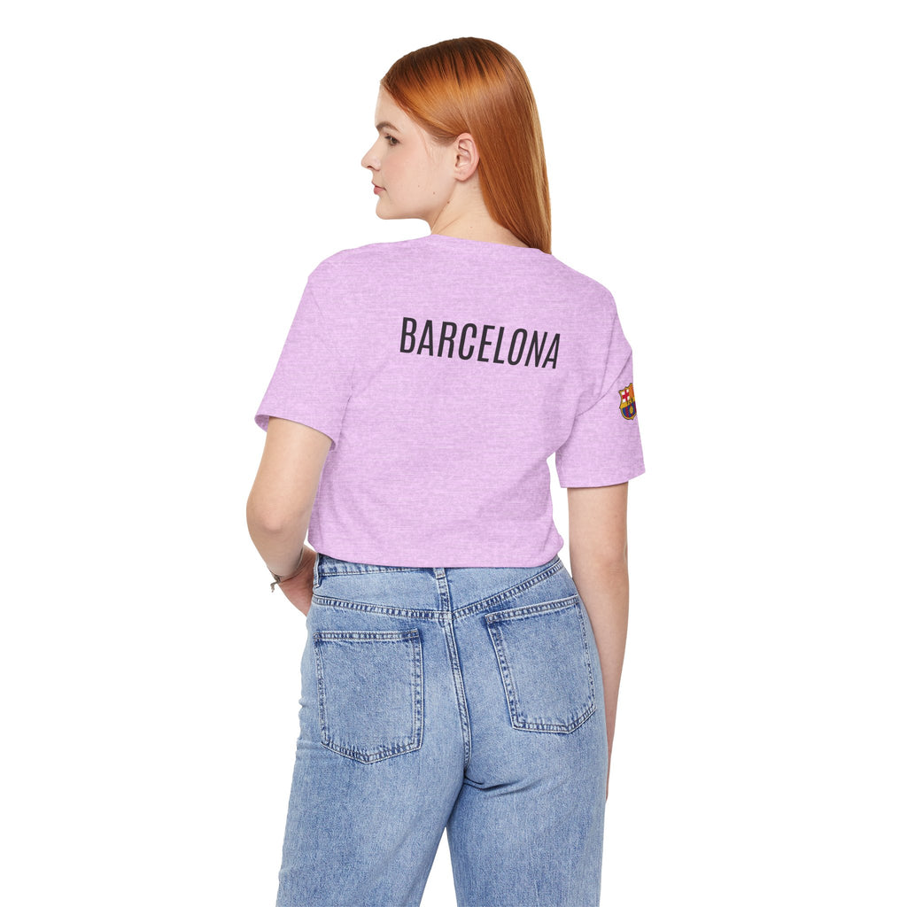 Barcelona Crest T‑Shirt  Minimal Football Fan Tee