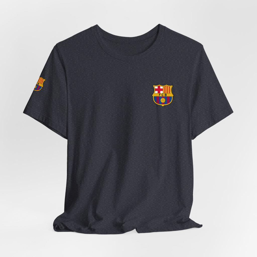 Barcelona Crest T‑Shirt  Minimal Football Fan Tee