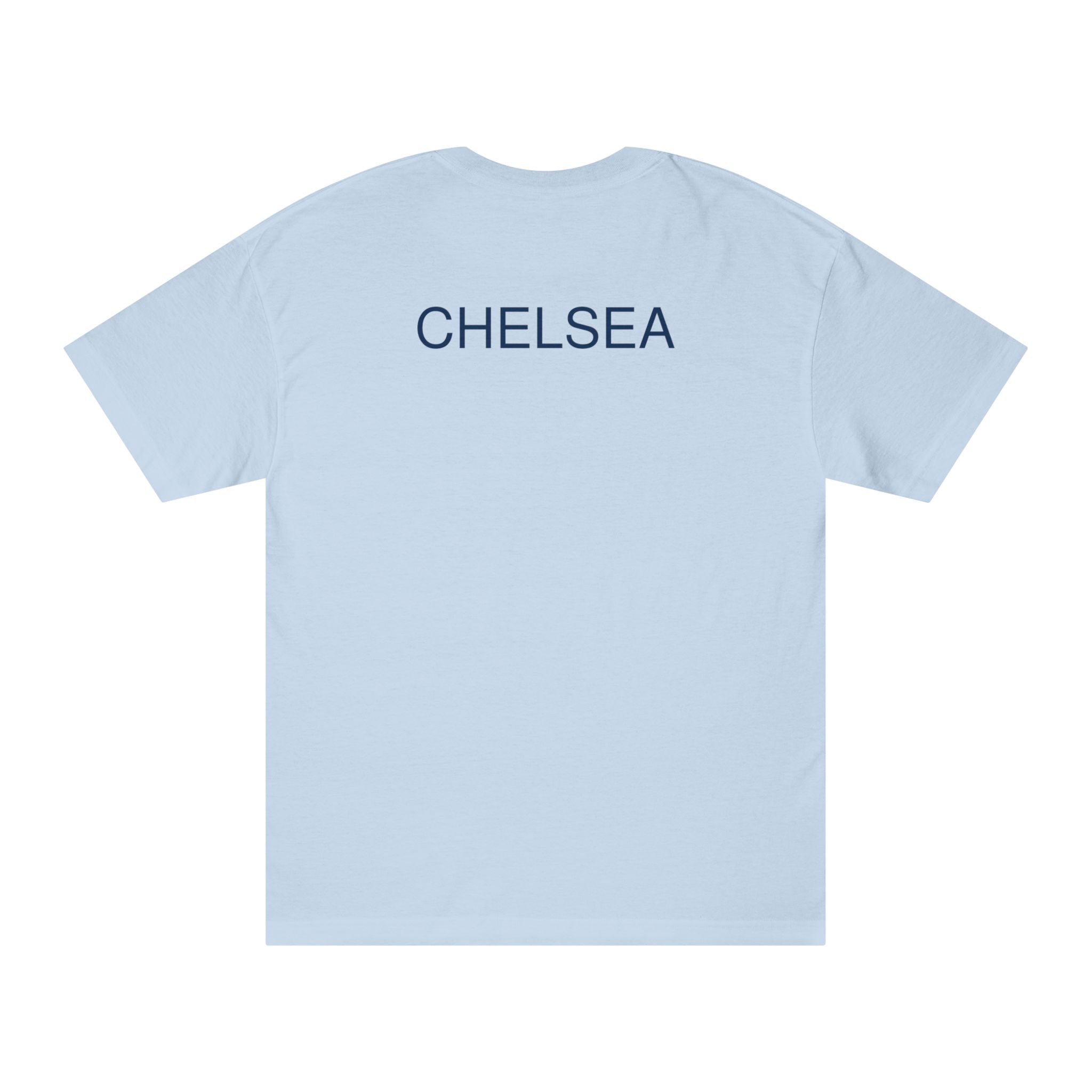 Chelsea Football Club Tee Minimal Crest Front & CHELSEA Back