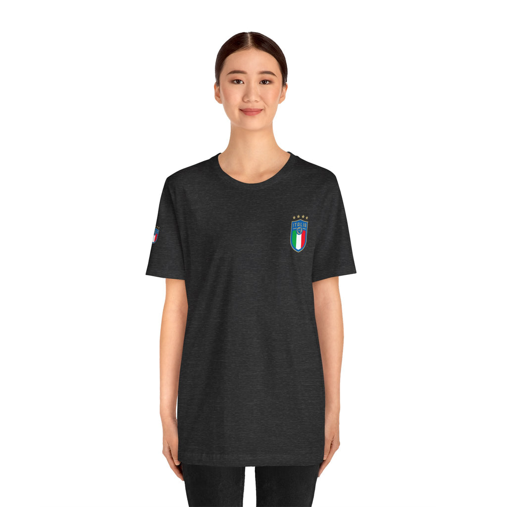 Italy Crest Tee  Italian Flag Shield T-Shirt