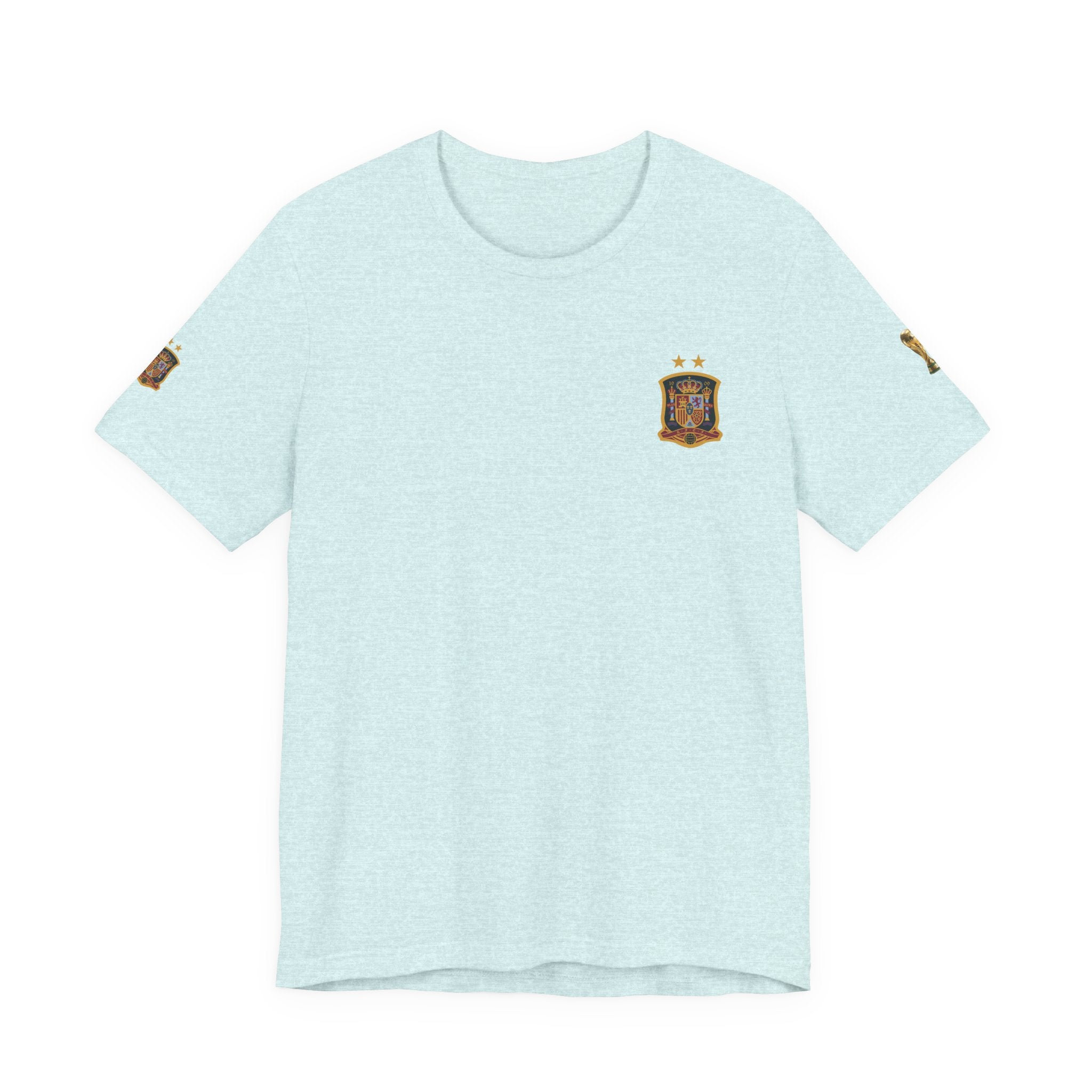 World Cup Trophy Soccer Tee  Spain Crest Short Sleeve