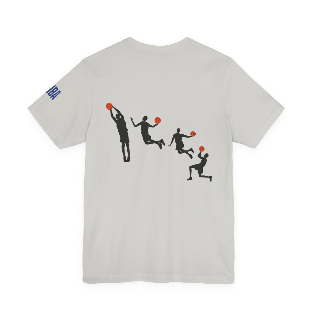 Basketball Silhouette Tee Hoop and Dunk Action