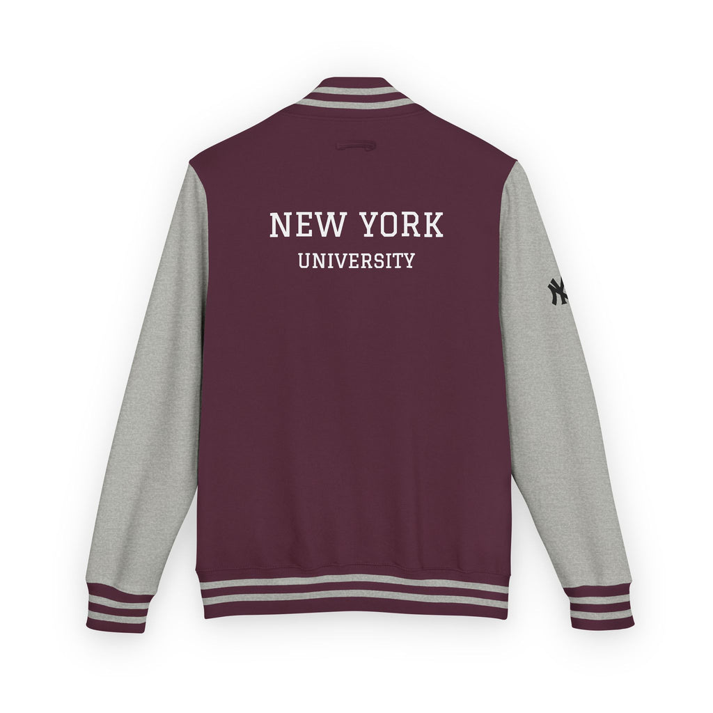 New York Letterman Jacket Varsity Style Red & White Baseball Jacket