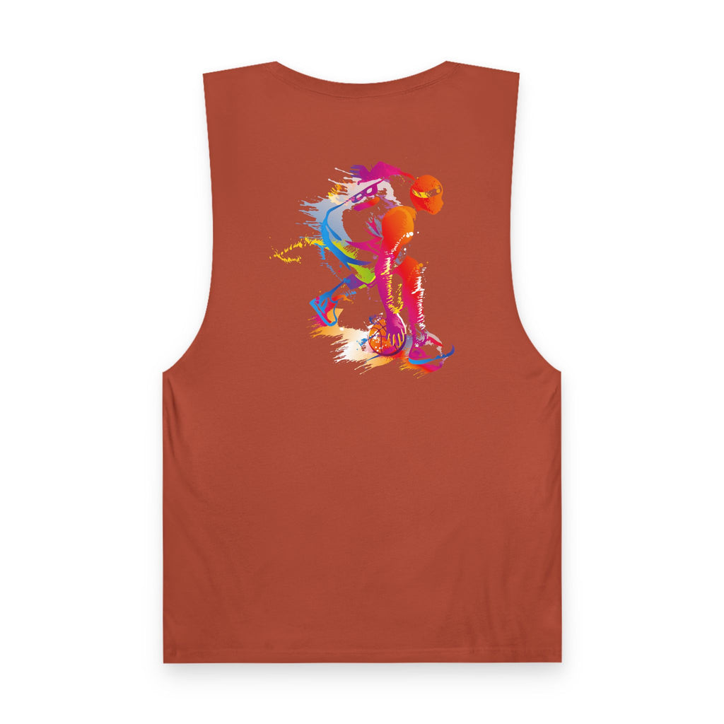 Basketball Tank Top  Colorful Player Graphic Athletic Workout Shirt