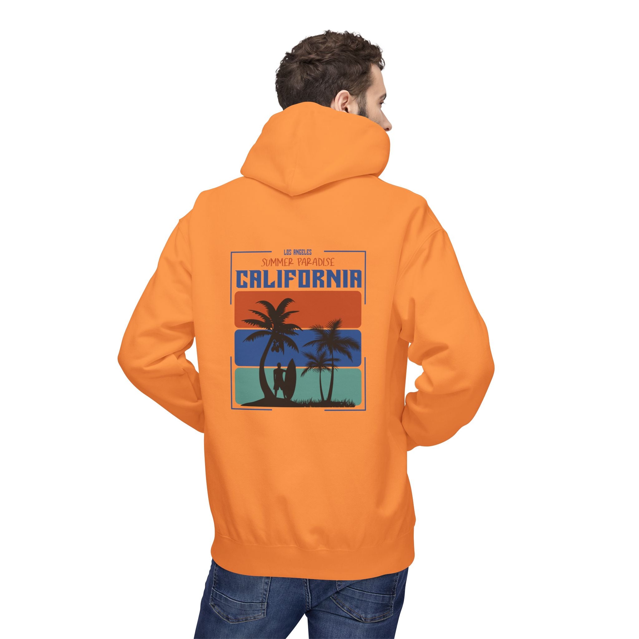 California Sunset Surf Hoodie  Summer Vacation Beach Pullover