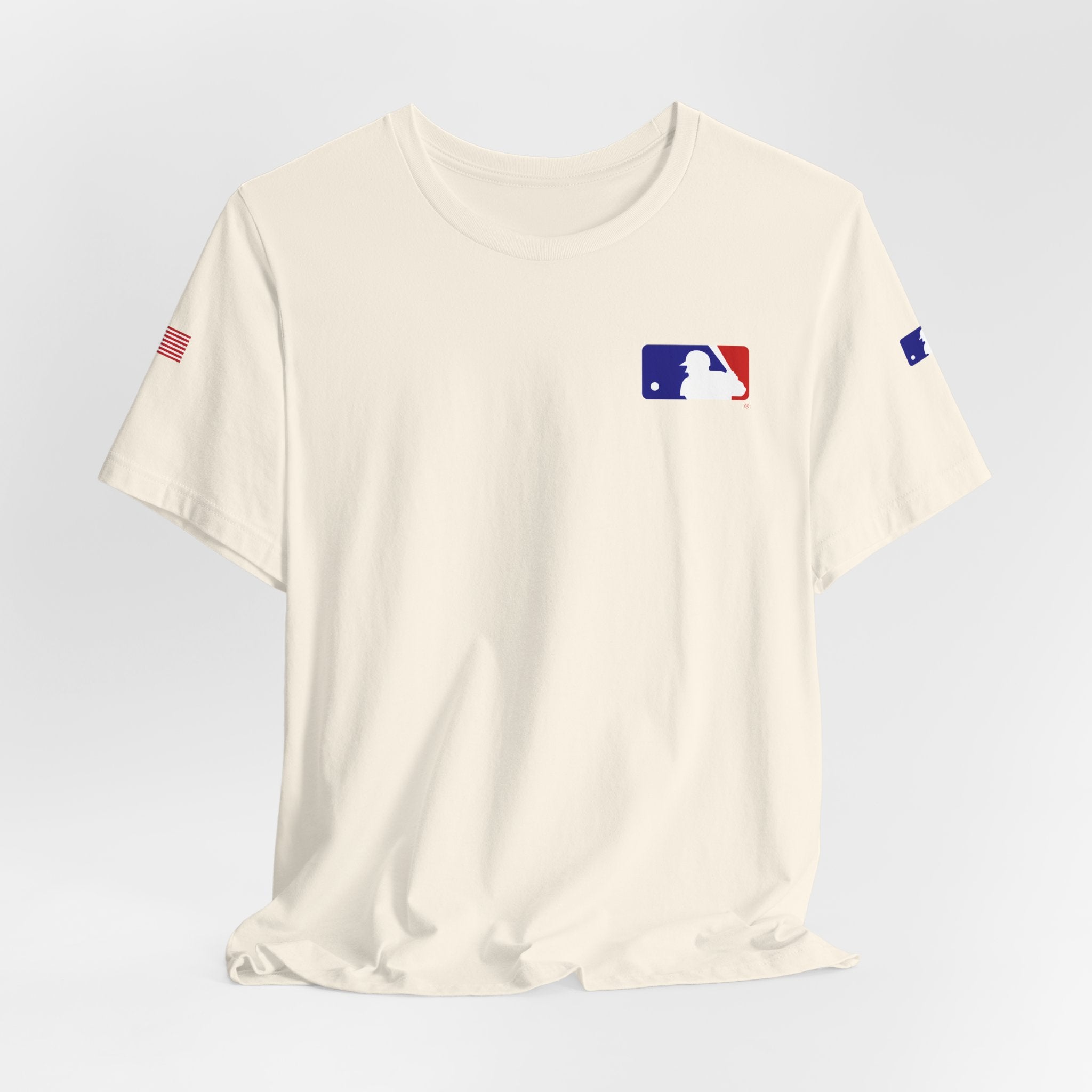 Baseball Logo T-Shirt  Minimal Chest Patch Tee