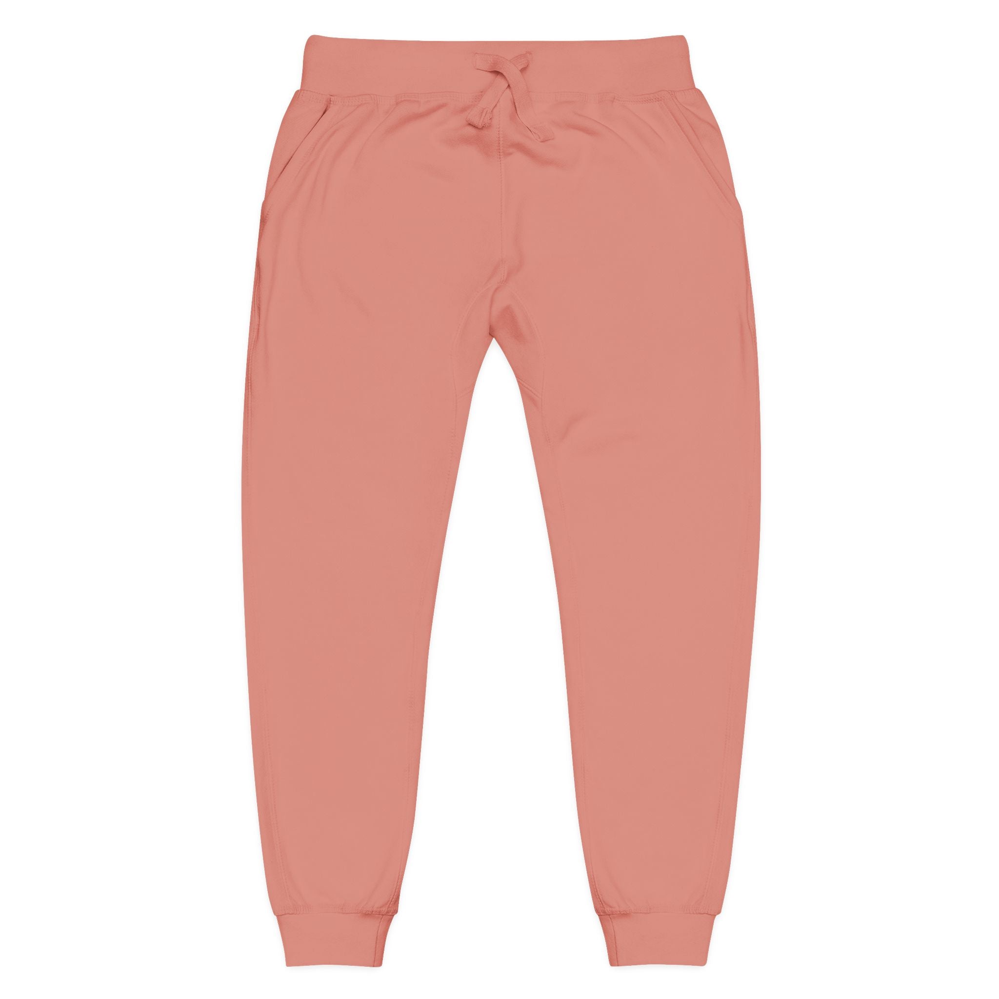 Embroidered Fleece Sweatpants Cozy Joggers with Subtle Stitching