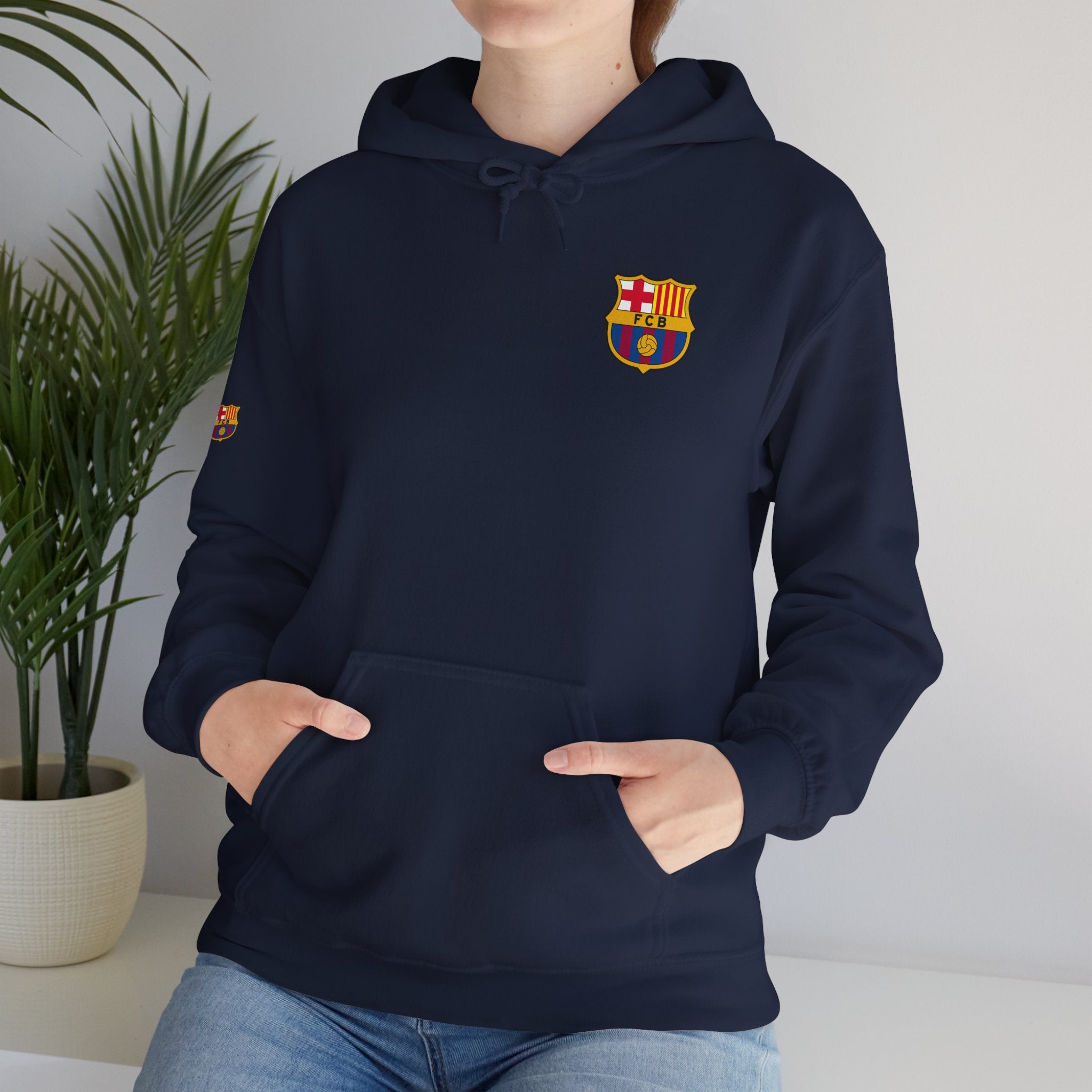 Hoodie  Barcelona Crest Hoodie with Small Badge