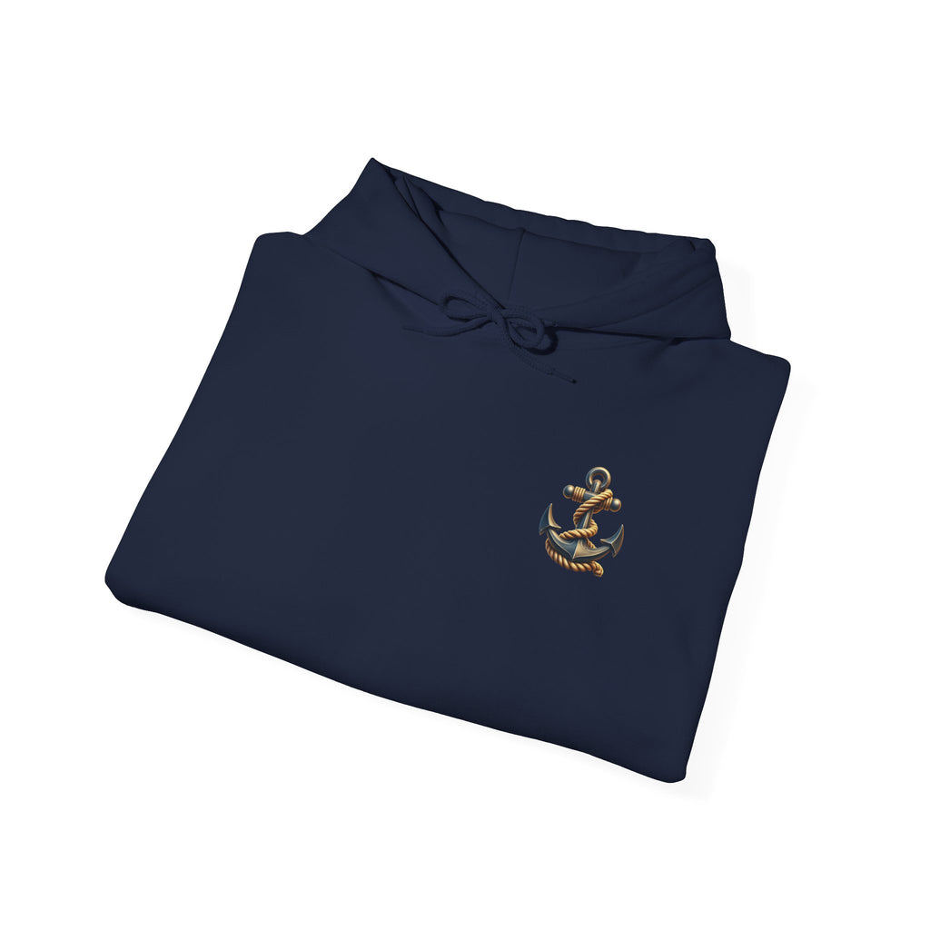 Pirate Skull Anchor Hoodie  Nautical Skull & Crossbones Pullover