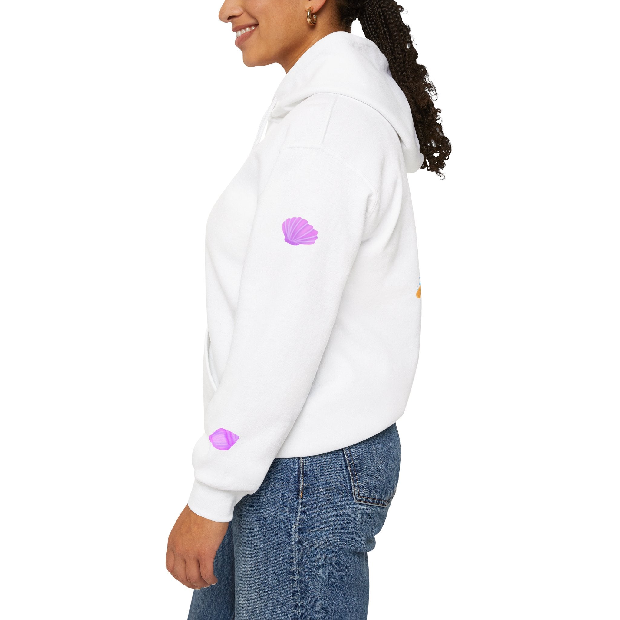 California Palm Tree Hoodie | Beach Island Graphic, Sleeve Icons