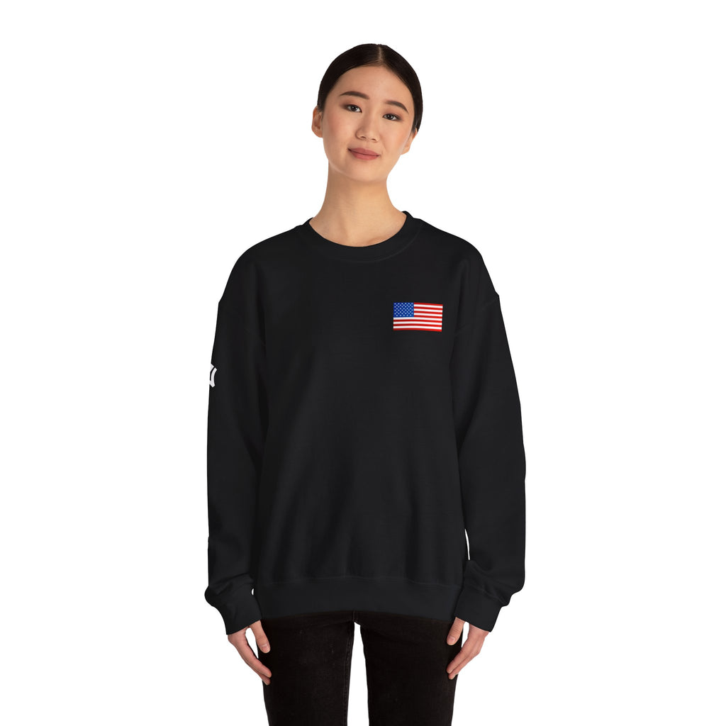 American Flag Sweatshirt | USA Stars Stripes Patriotic Crewneck