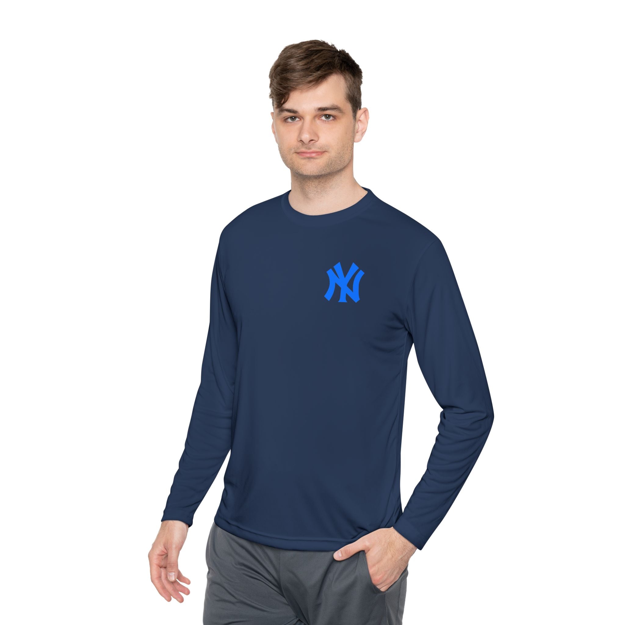 New York Skyline graphic Long Sleeve Tee NY lettering