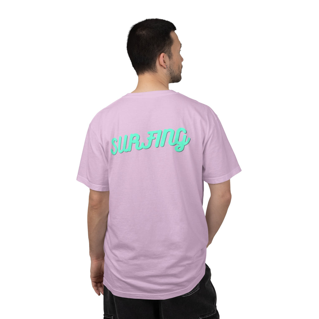 California Beach Surf T-Shirt  Retro Palm Trees & ‘SURFING’ Graphic