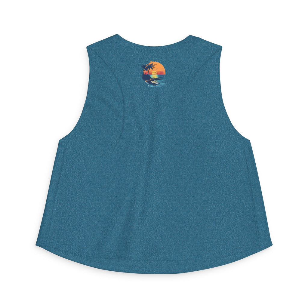 California Super Surfer Crop Top Retro Beach Van Surf Graphic