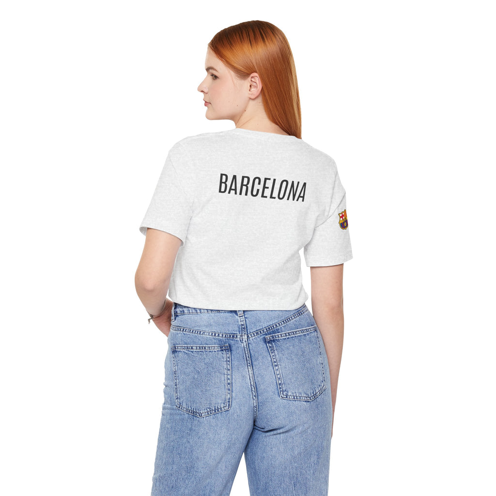 Barcelona Crest T‑Shirt  Minimal Football Fan Tee
