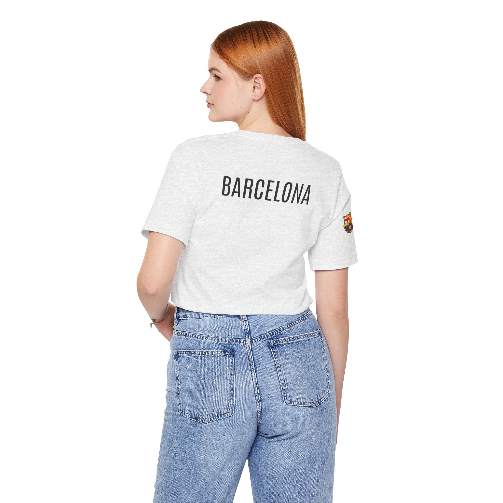 Barcelona Crest T‑Shirt  Minimal Football Fan Tee
