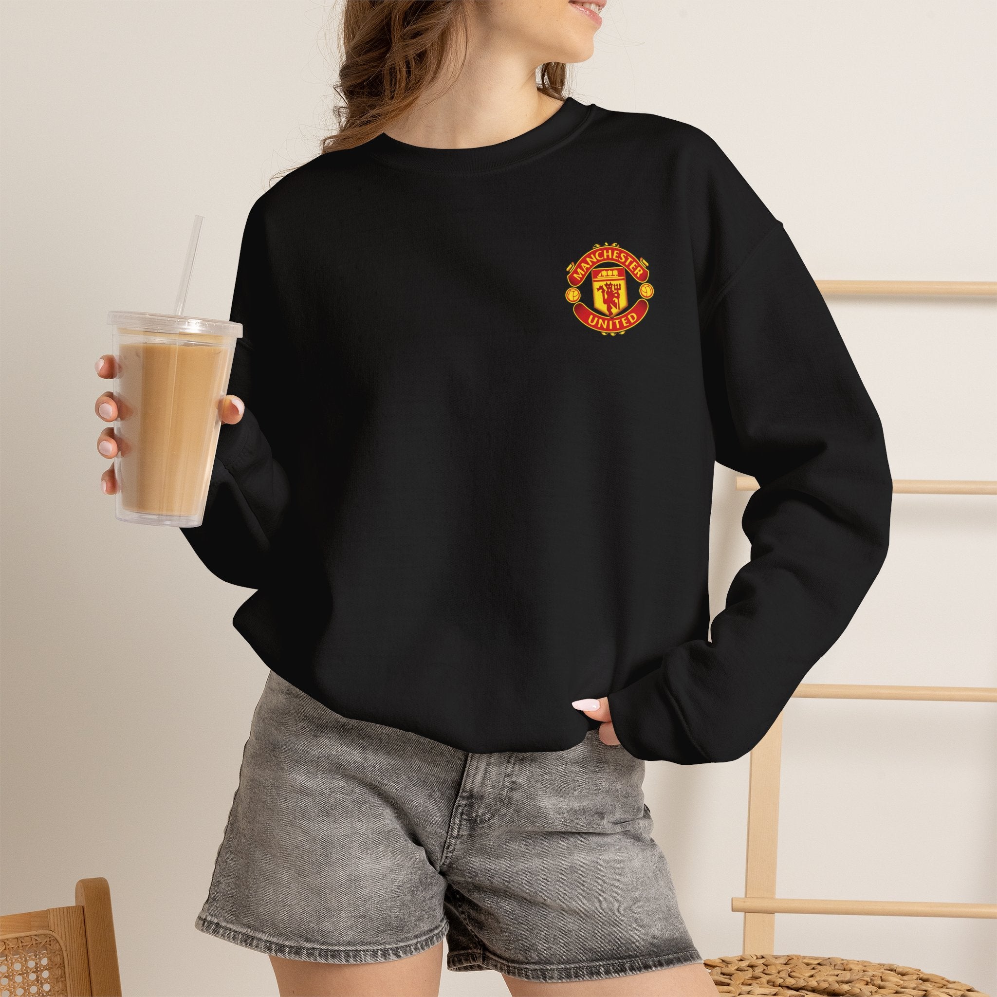 Crewneck Sweatshirt — Manchester United FC Logo Pullover