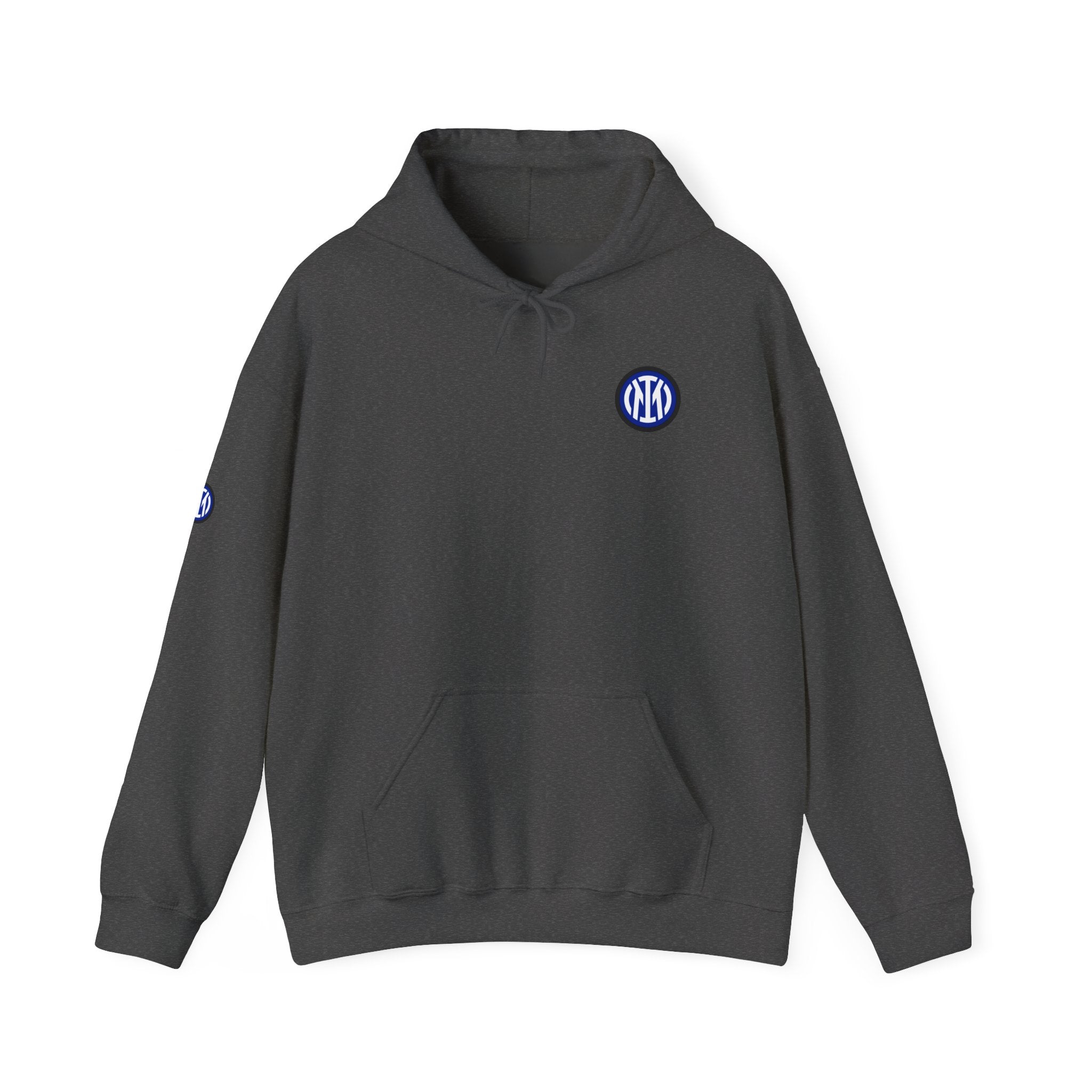 Inter Milan Logo Hoodie White Soccer Fan Pullover