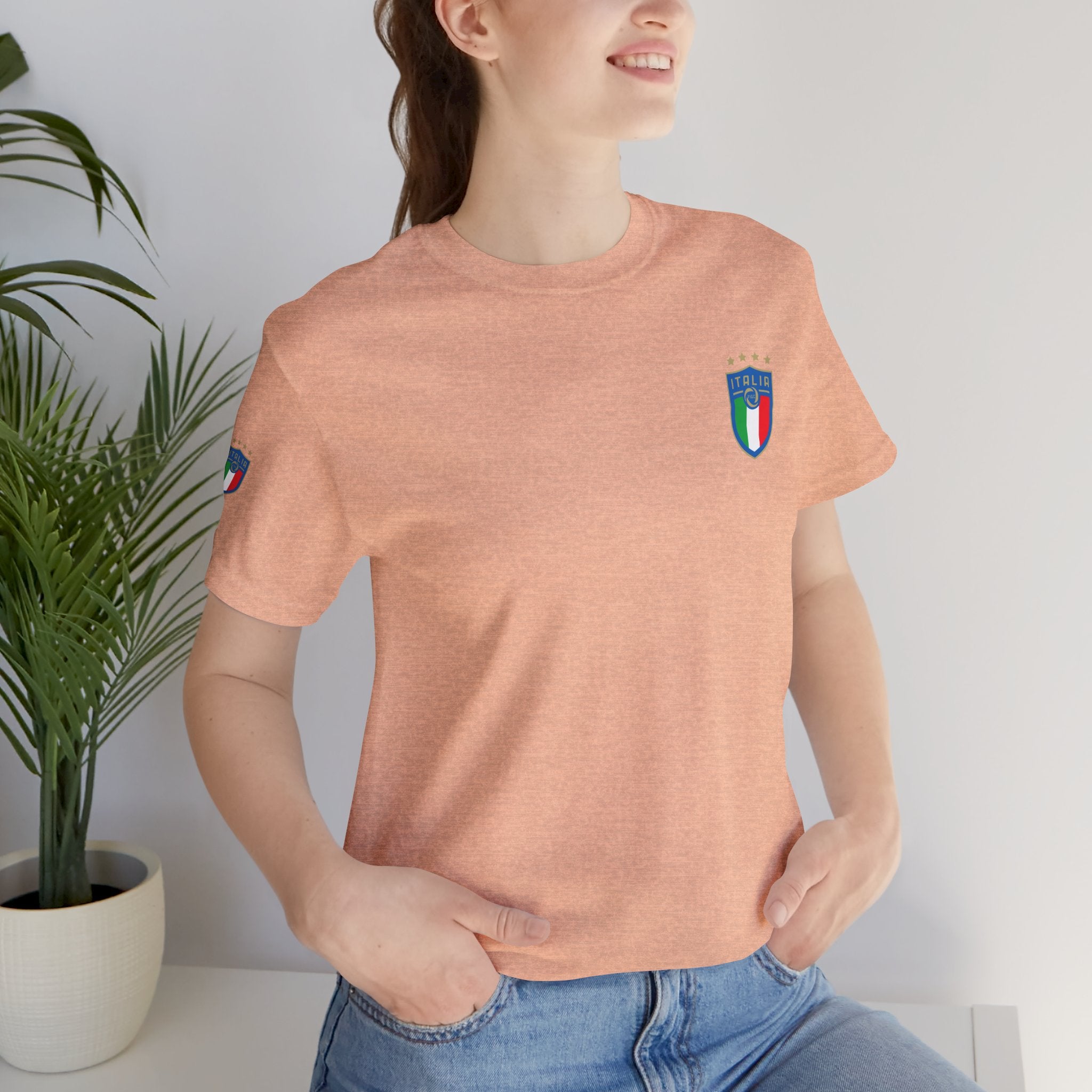 Italy Crest Tee  Italian Flag Shield T-Shirt