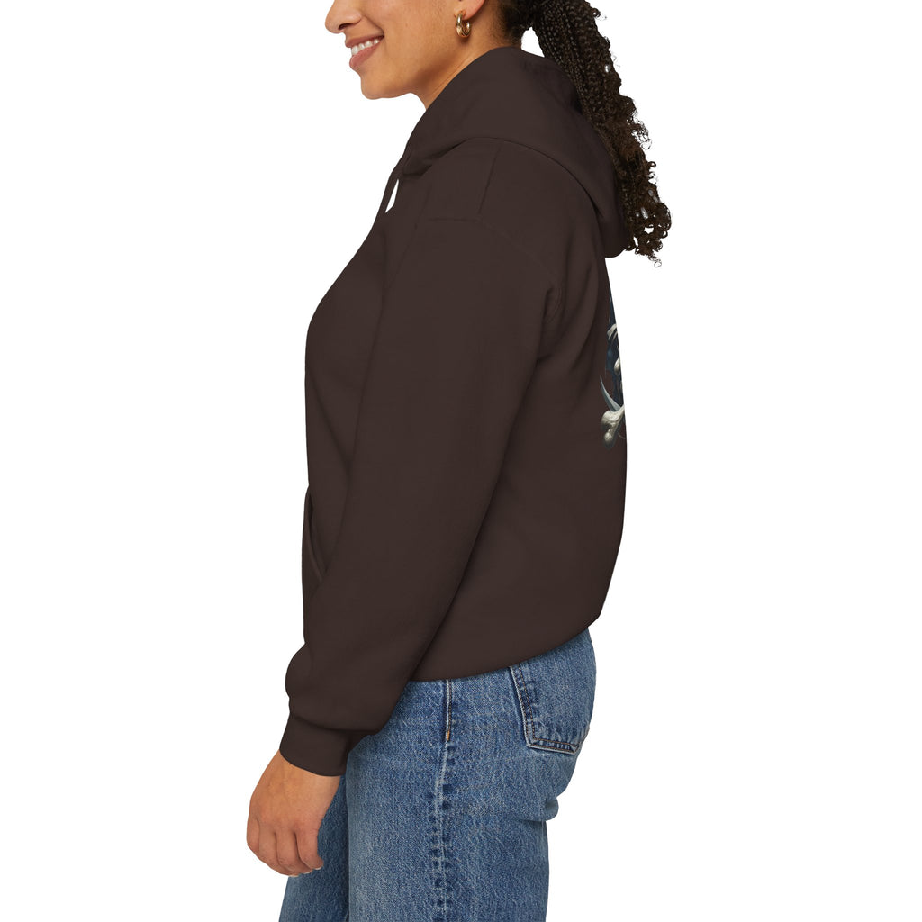 Pirate Skull Anchor Hoodie  Nautical Skull & Crossbones Pullover