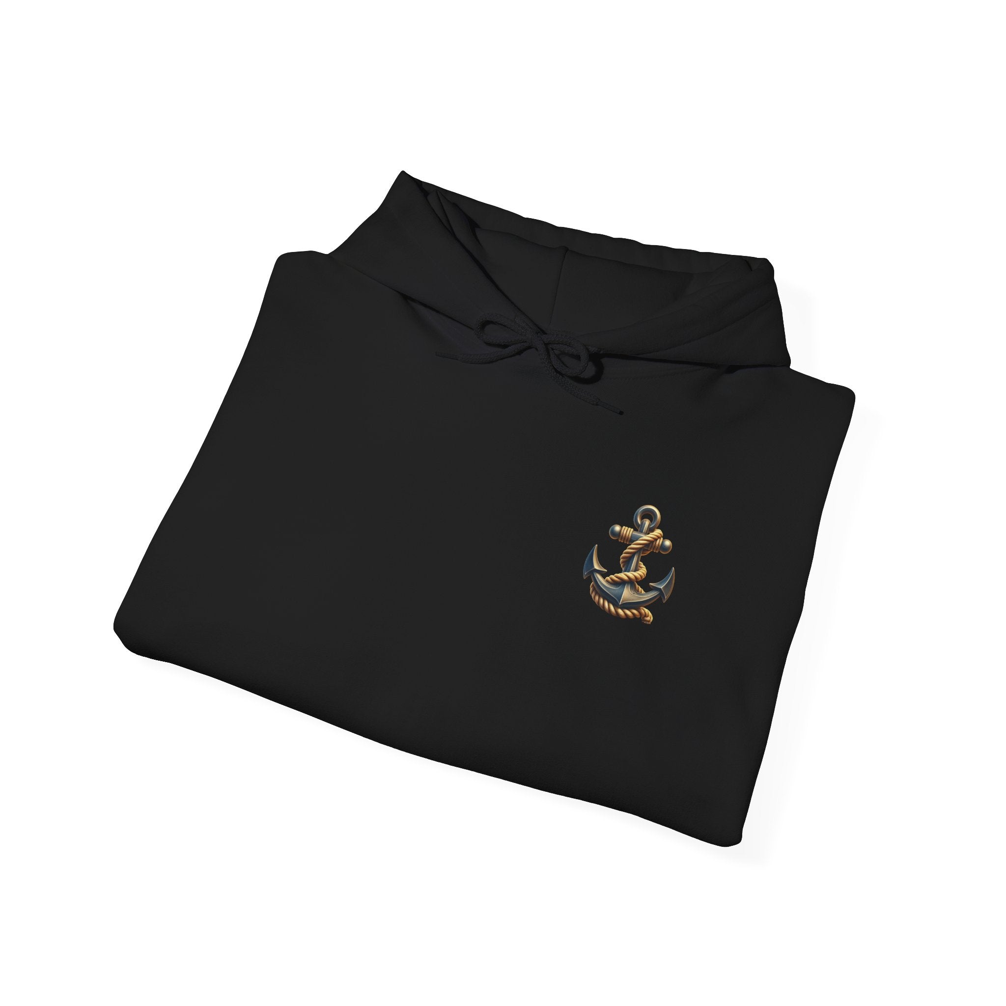 Pirate Skull Anchor Hoodie  Nautical Skull & Crossbones Pullover