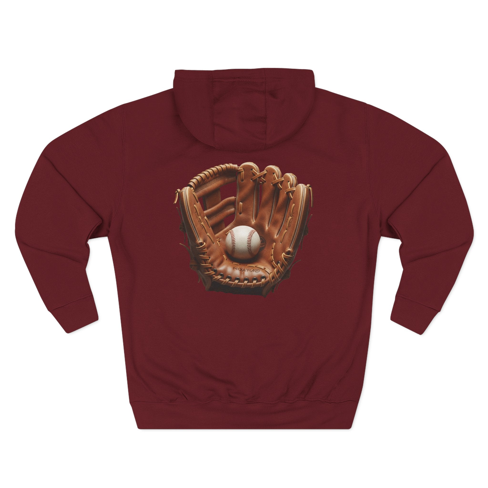 Baseball Glove Hoodie  Vintage Catcher Mitt Graphic Pullover