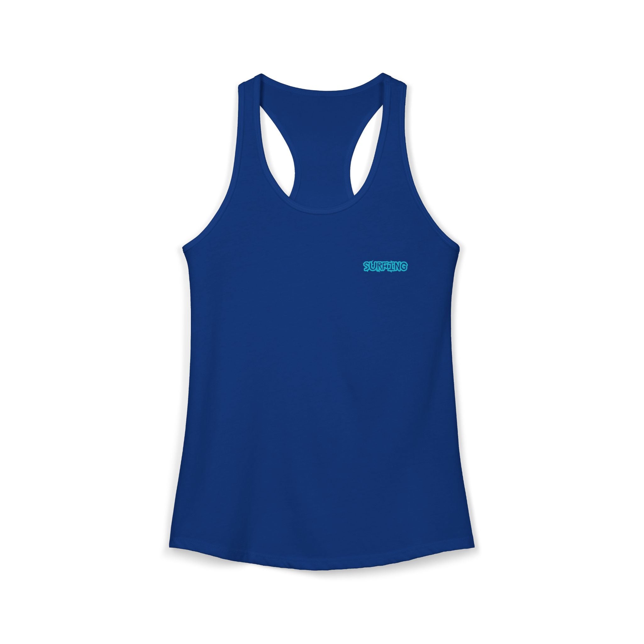 Women's Racerback Tank  Surfing Athlete Graphic