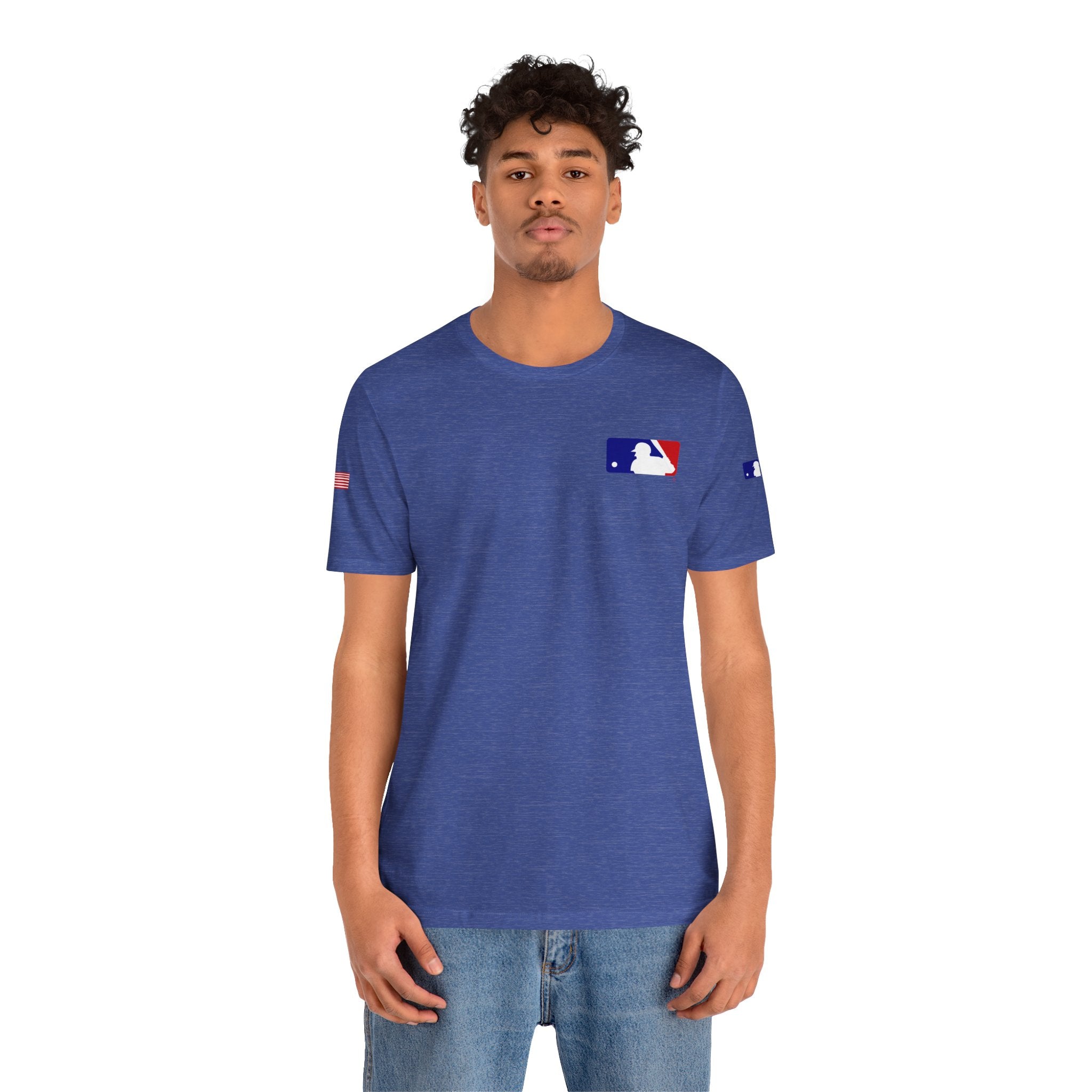 Baseball Logo T-Shirt  Minimal Chest Patch Tee