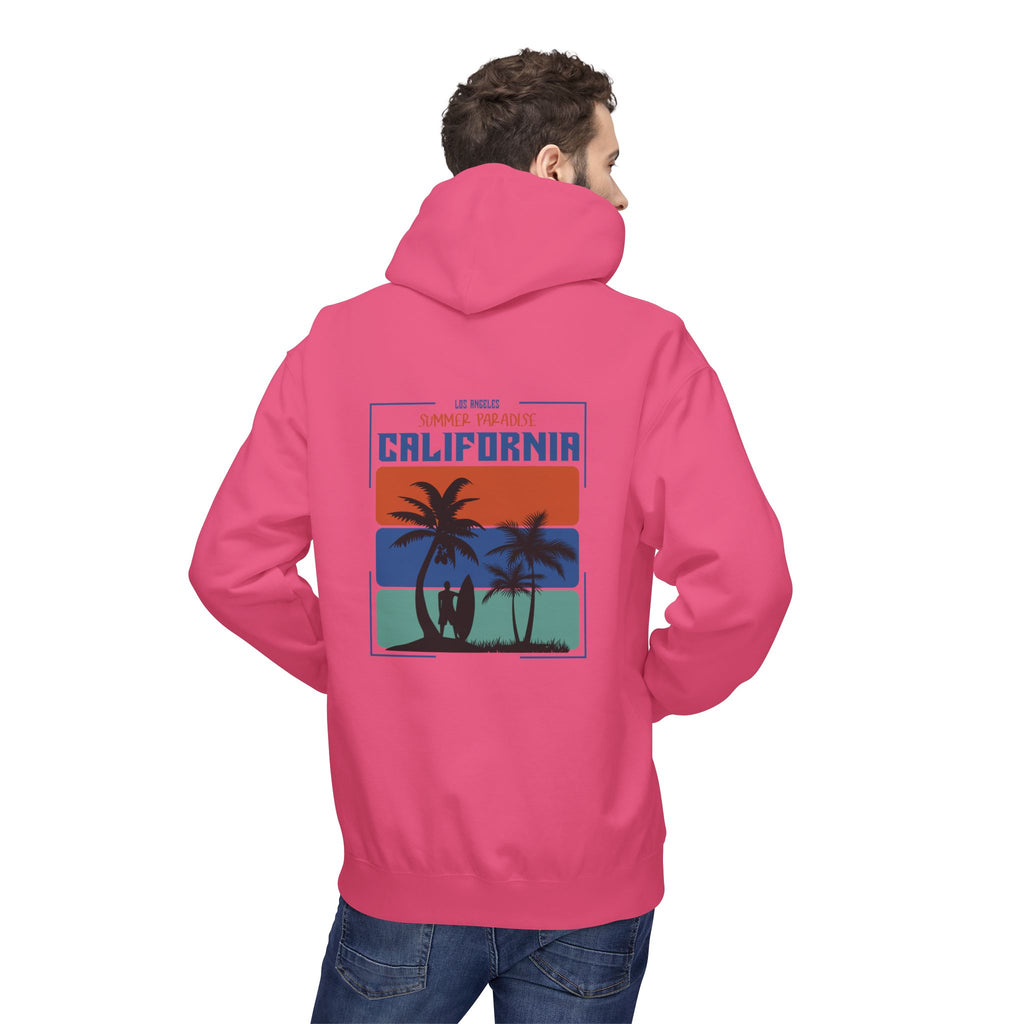 California Sunset Surf Hoodie  Summer Vacation Beach Pullover