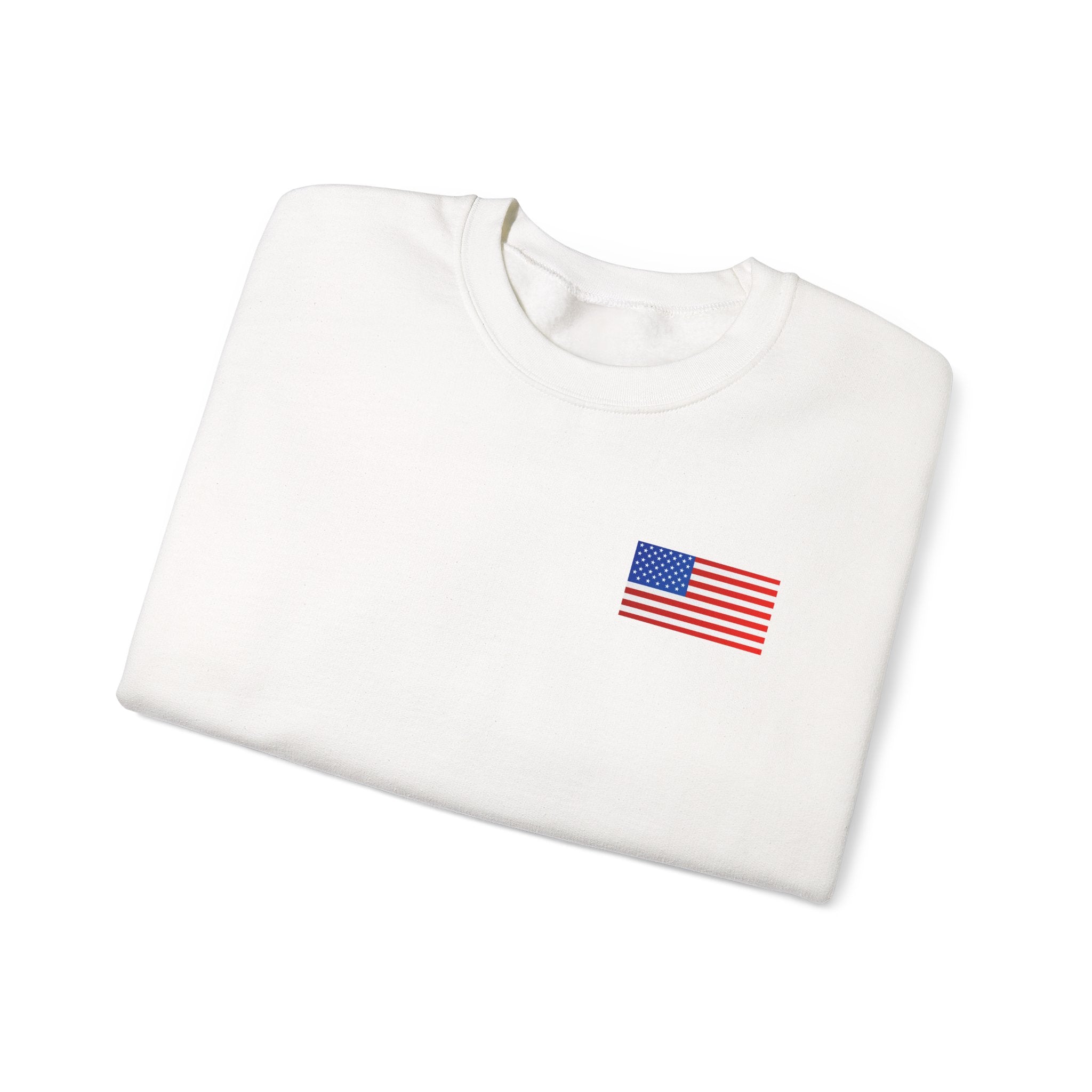 American Flag Sweatshirt | USA Stars Stripes Patriotic Crewneck