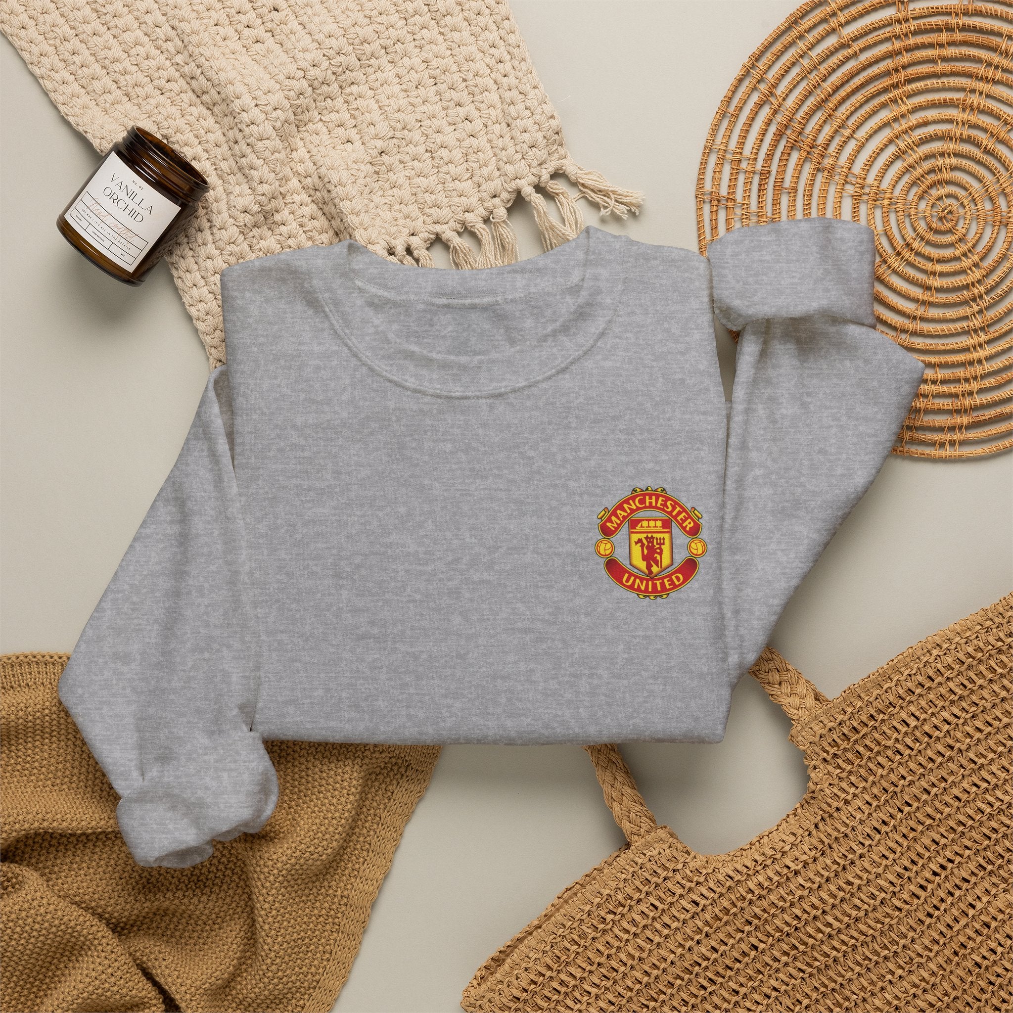 Crewneck Sweatshirt — Manchester United FC Logo Pullover