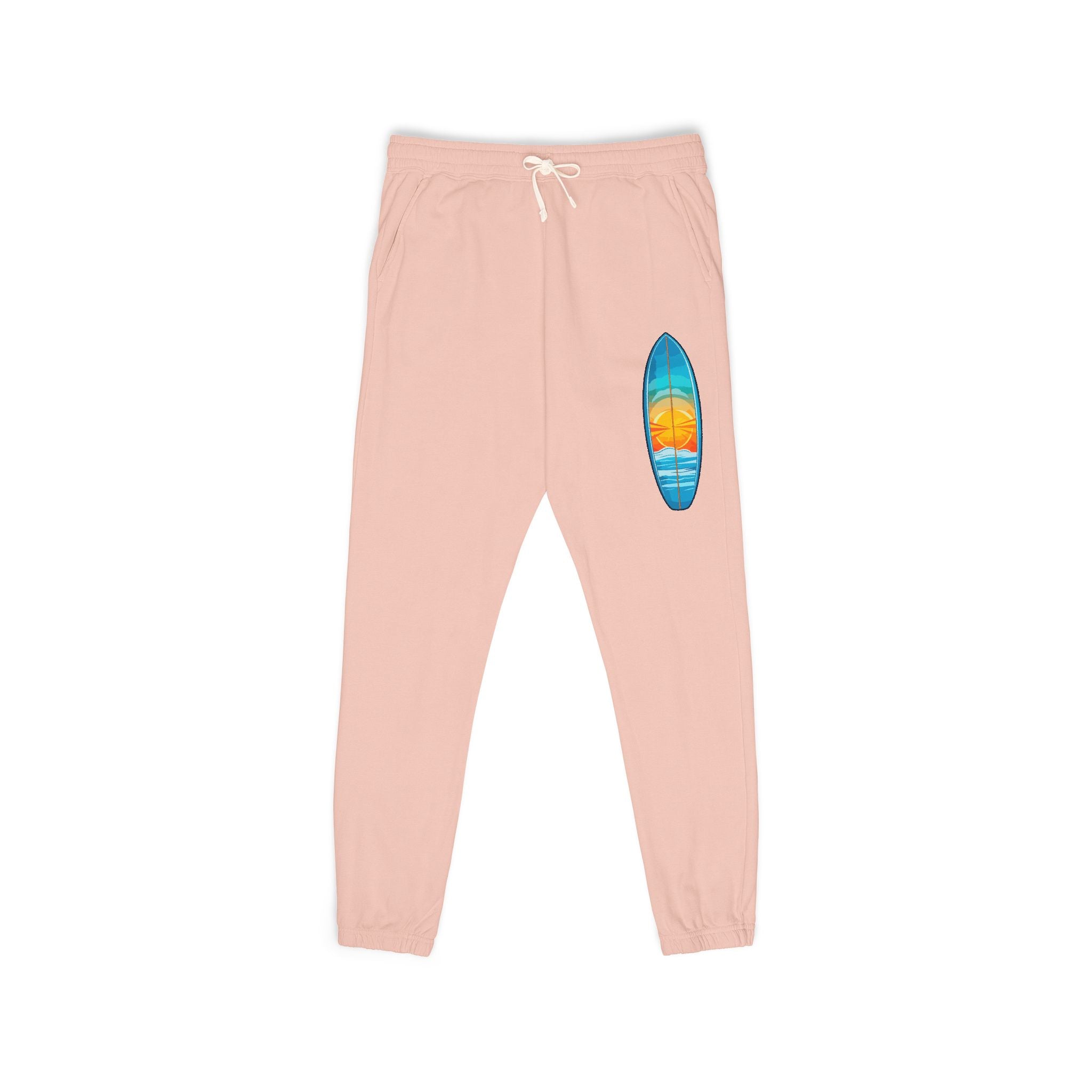 Surfboard Sunset Sweatpants Surf Graphic Fleece Joggers