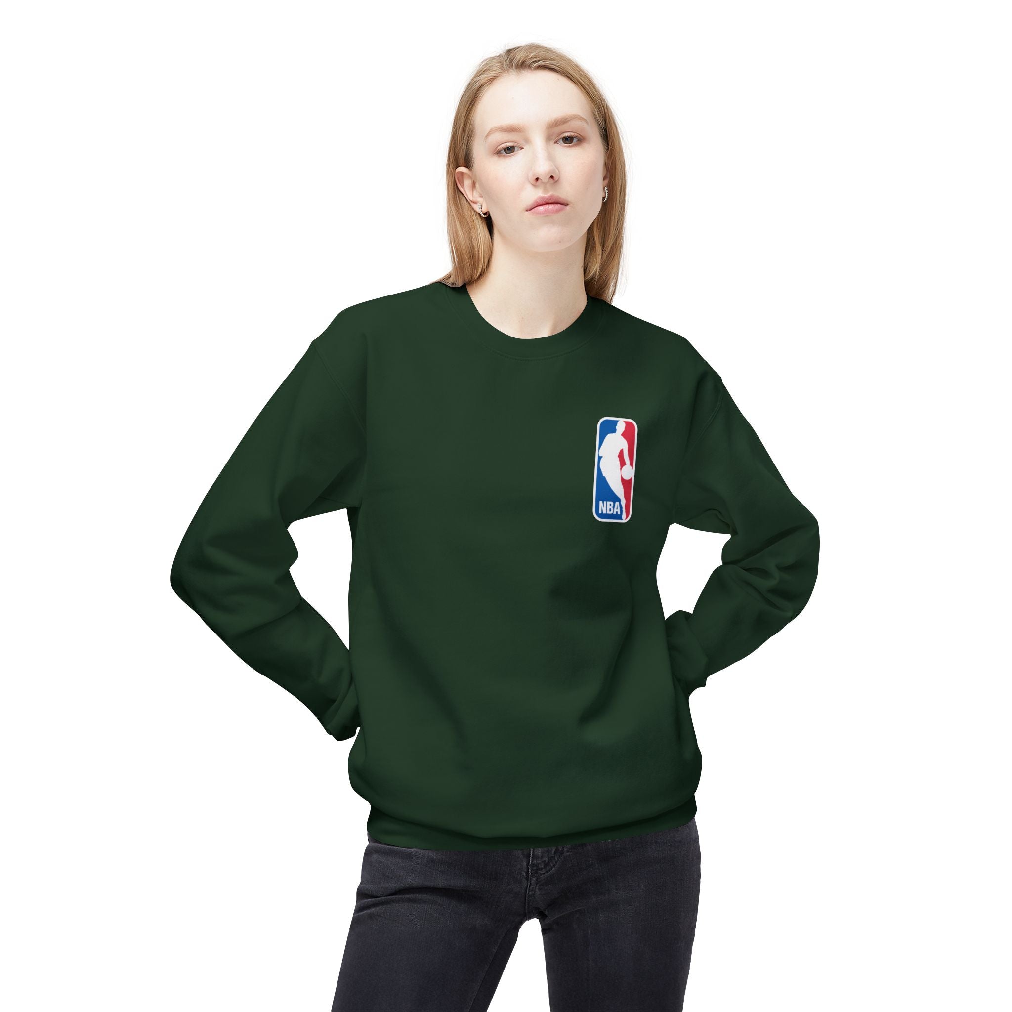 NBA Logo Sweatshirt | Basketball Logo Crewneck, Athletic Fan Apparel