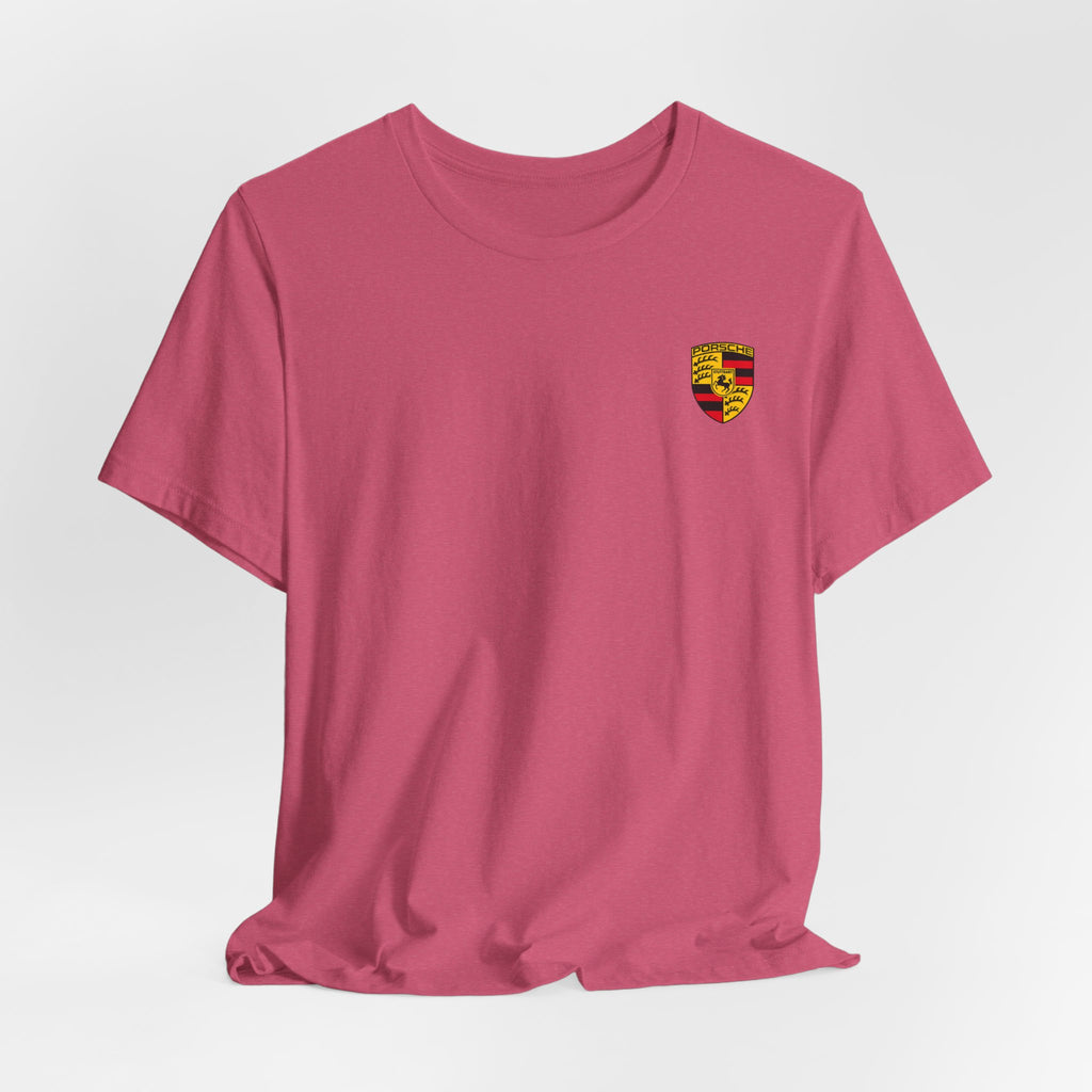 Porsche Crest Tee — Classic Logo Short Sleeve Shirt