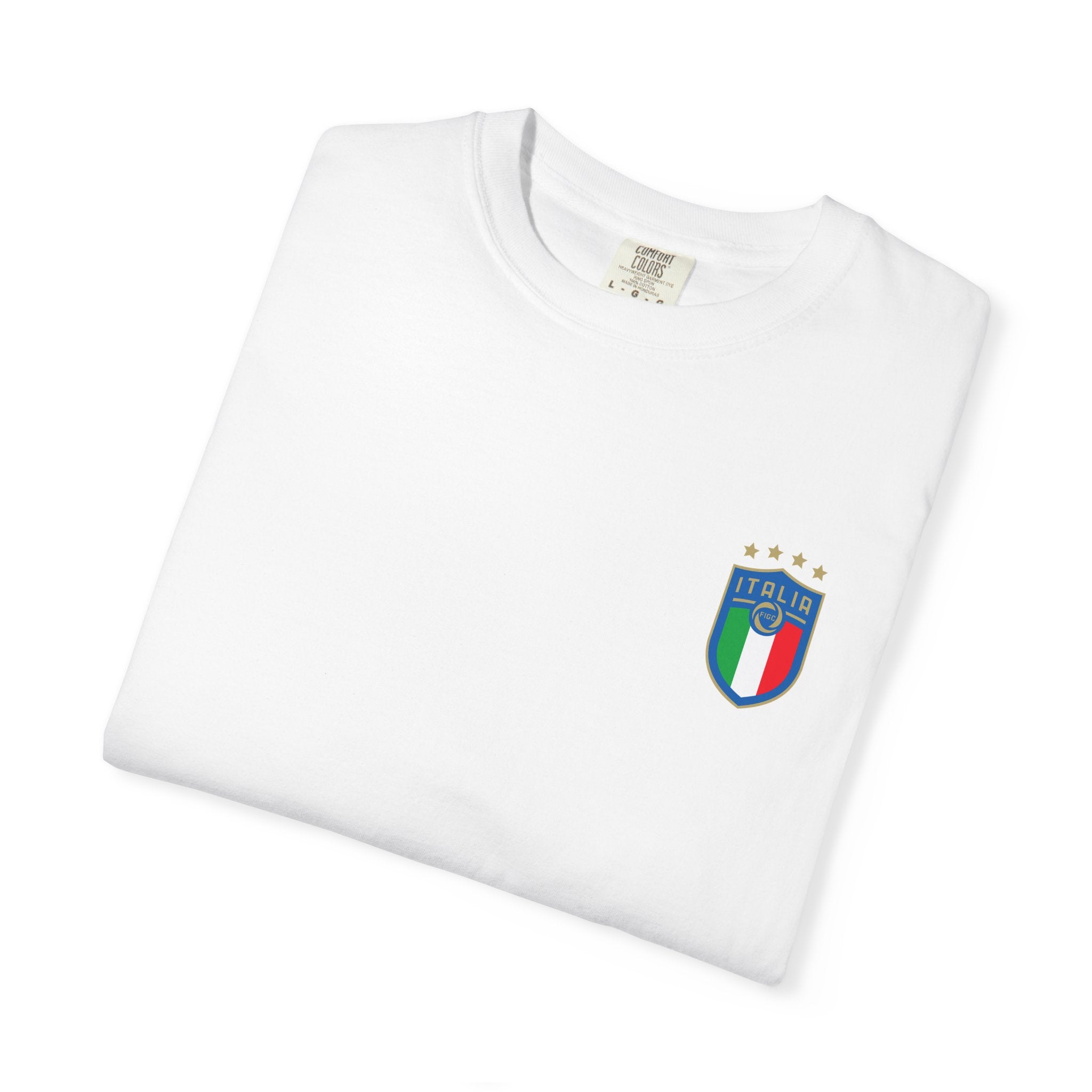 Italia Crest T-Shirt  Italian Flag Logo Tee