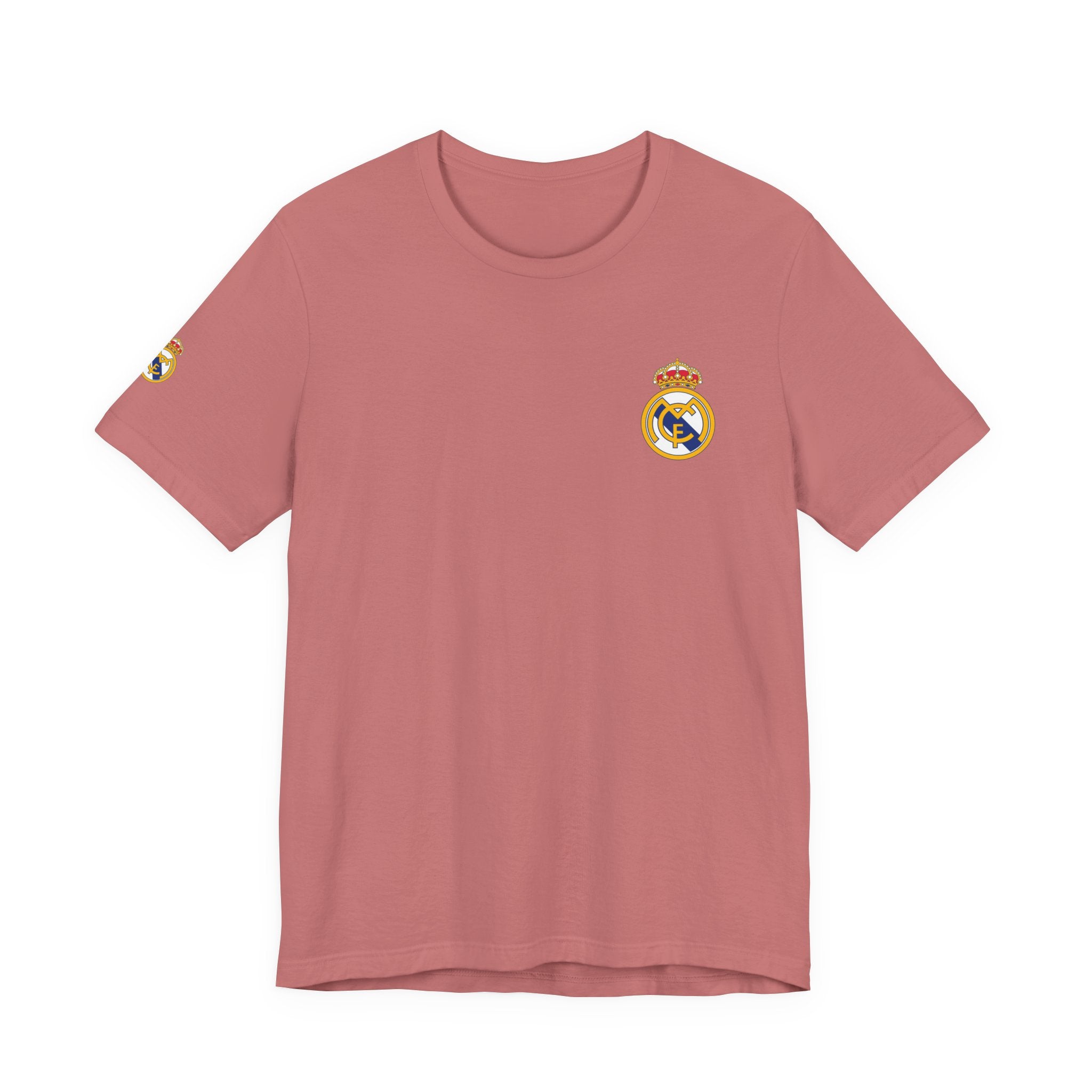 Real Madrid Crest Tee  White Short Sleeve Soccer Shirt