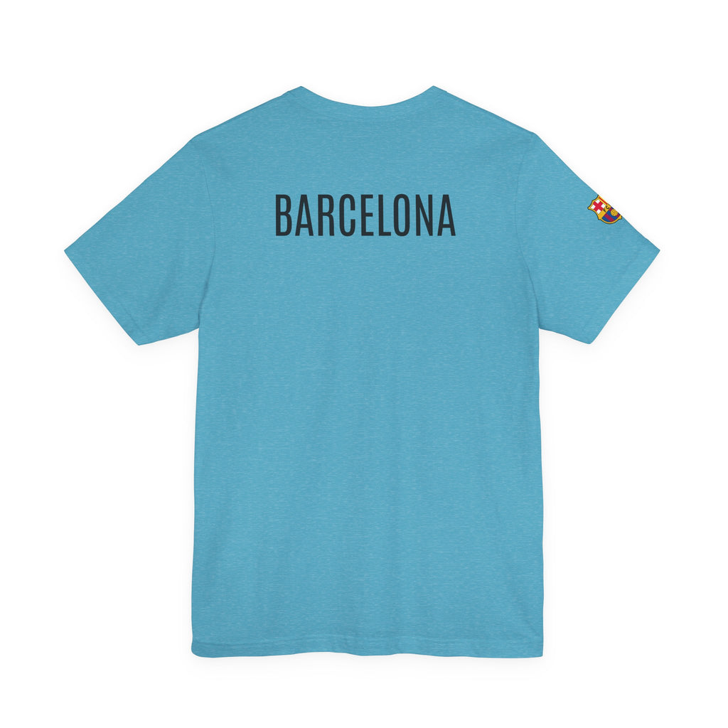 Barcelona Crest T‑Shirt  Minimal Football Fan Tee