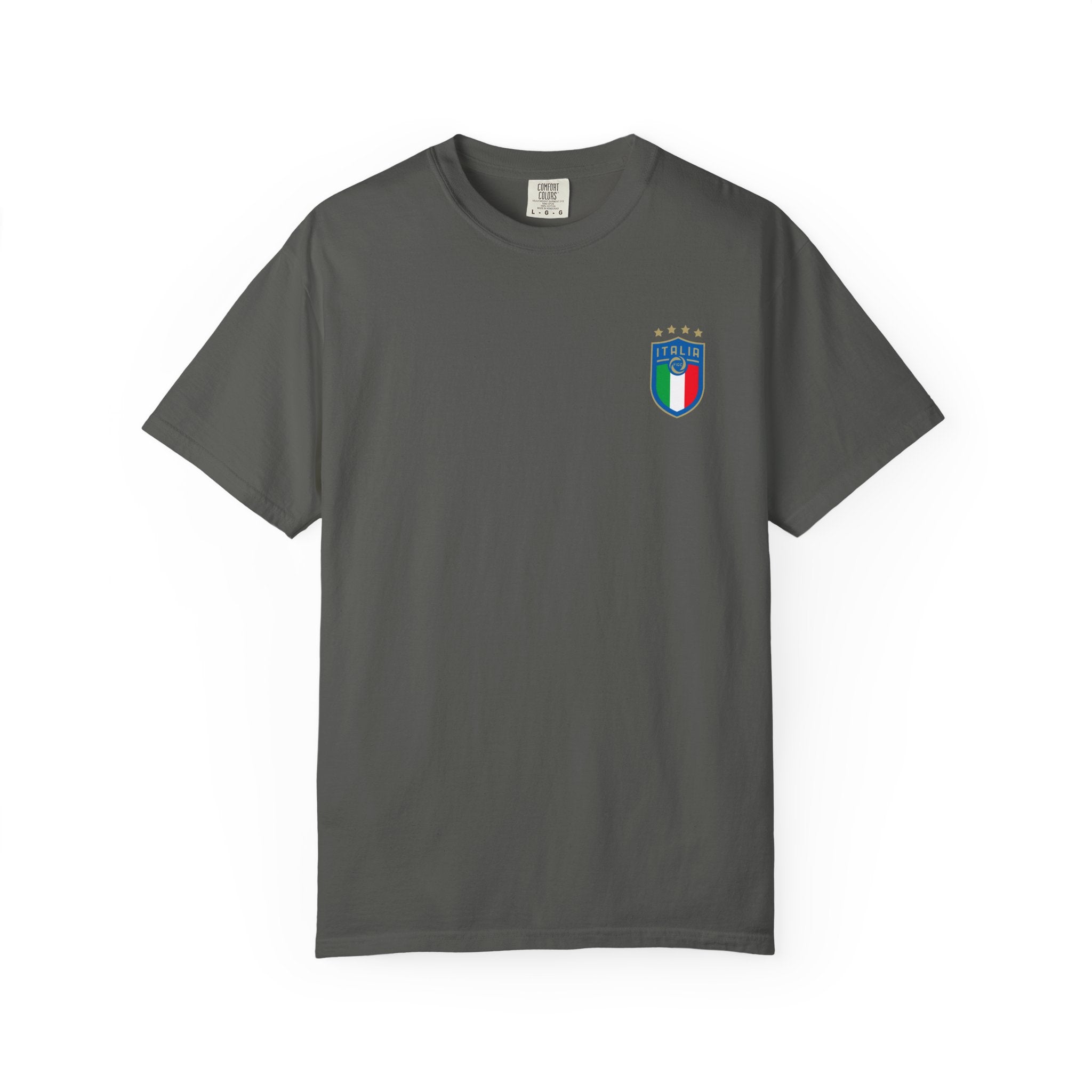 Italia Crest T-Shirt  Italian Flag Logo Tee