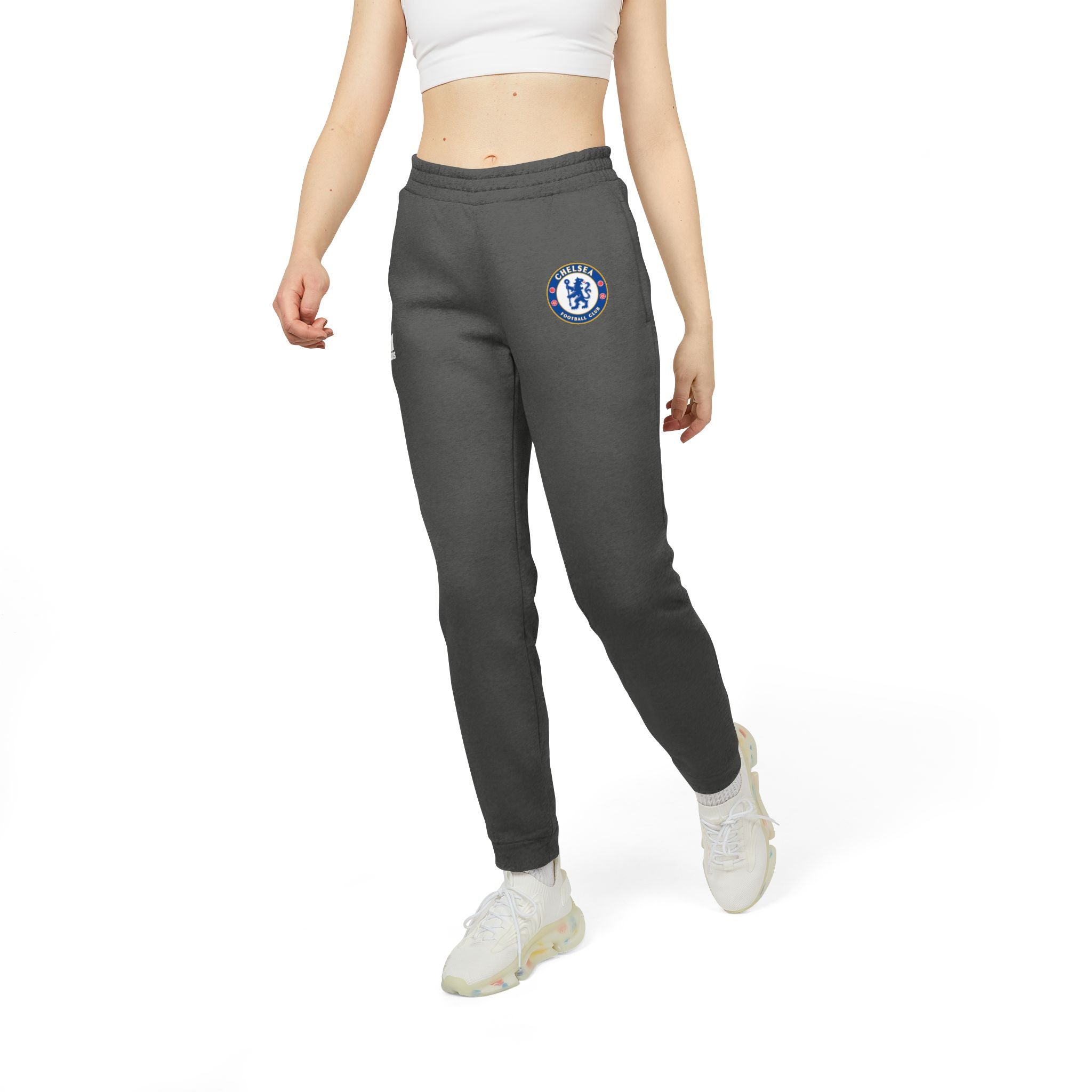 Chelsea Fleece Joggers  Adidas Logo Athletic Sweatpants