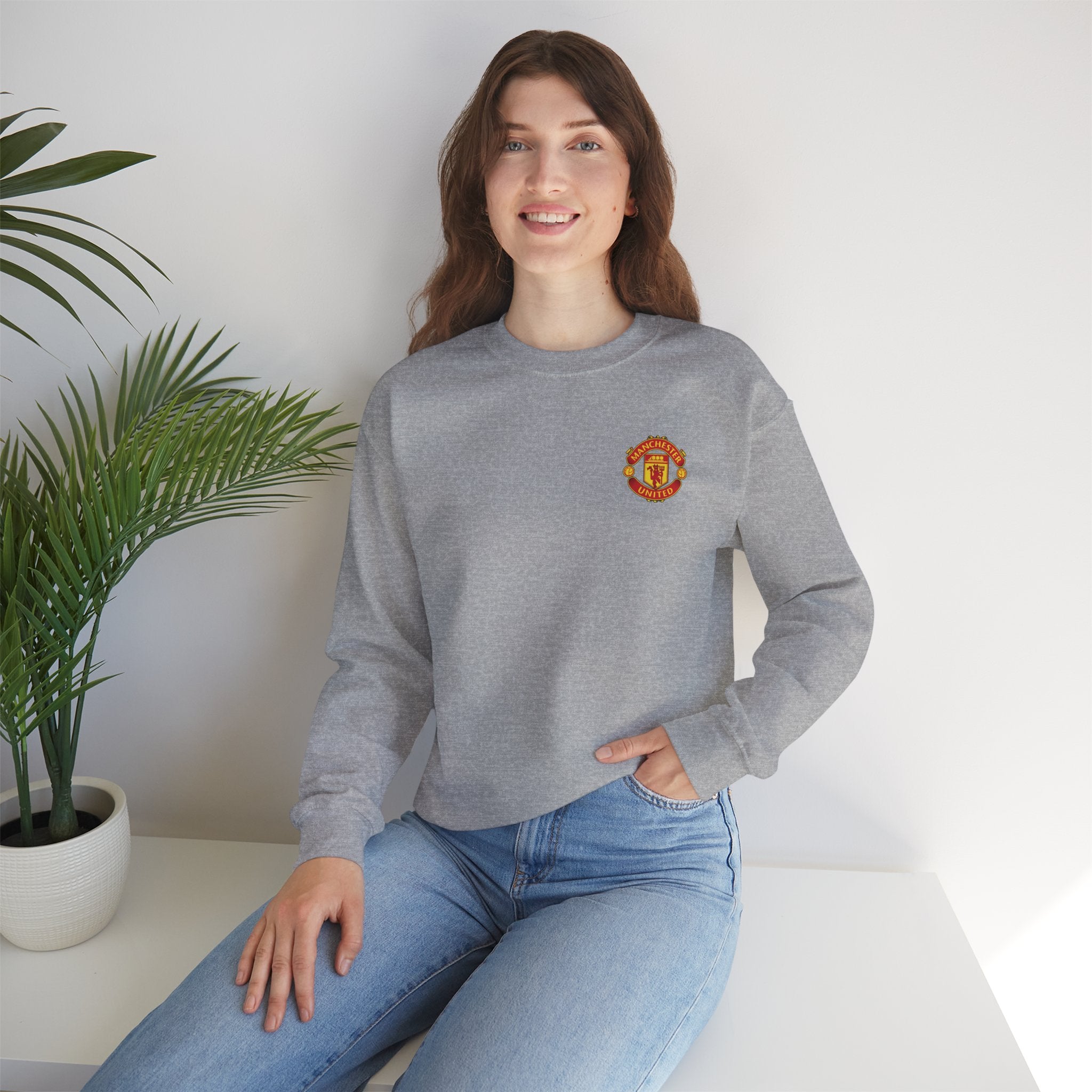 Crewneck Sweatshirt — Manchester United FC Logo Pullover