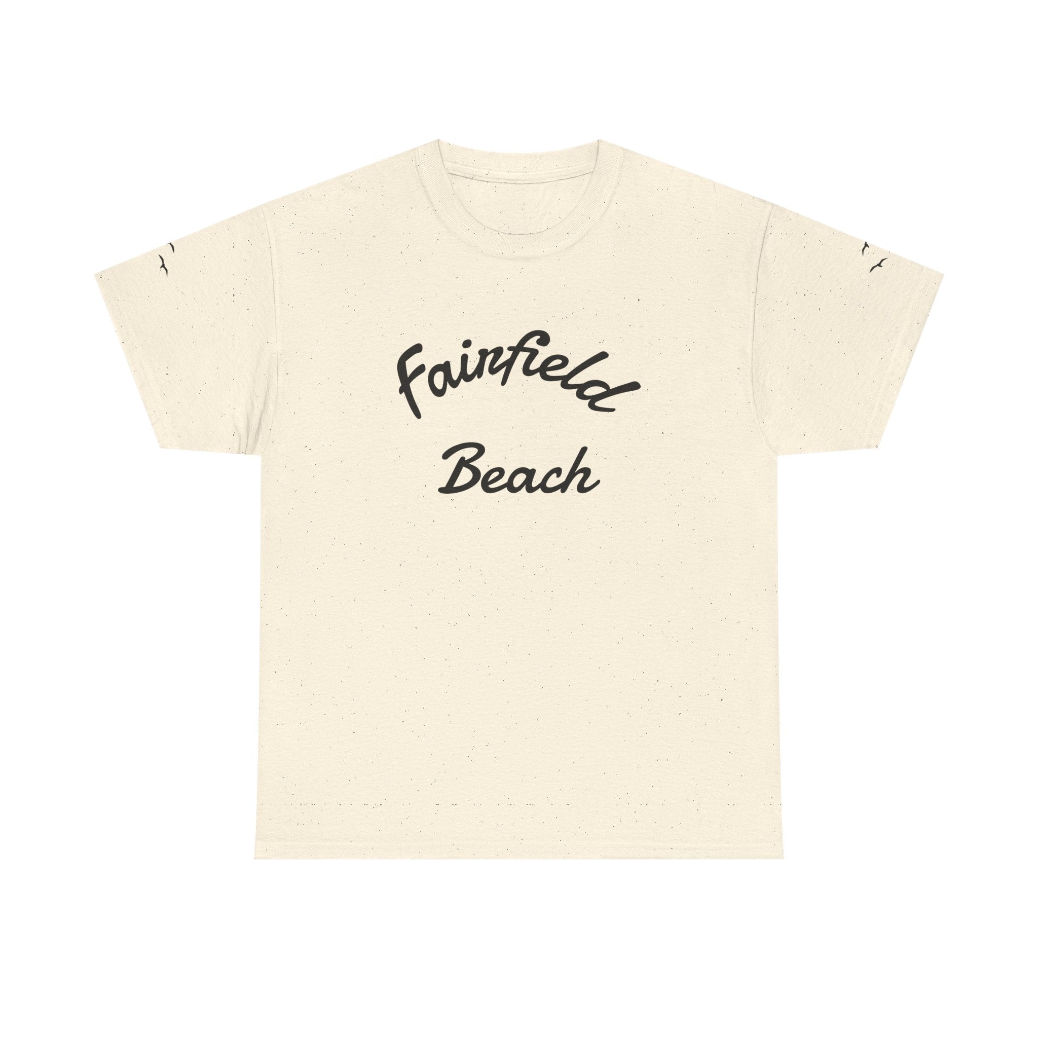Fairfield Beach Unisex Heavy Cotton Tee, Comfortable Casual T-Shirt, Summer Vibe Shirt, Gifts for Beach Lovers, Relaxed Fit Tee