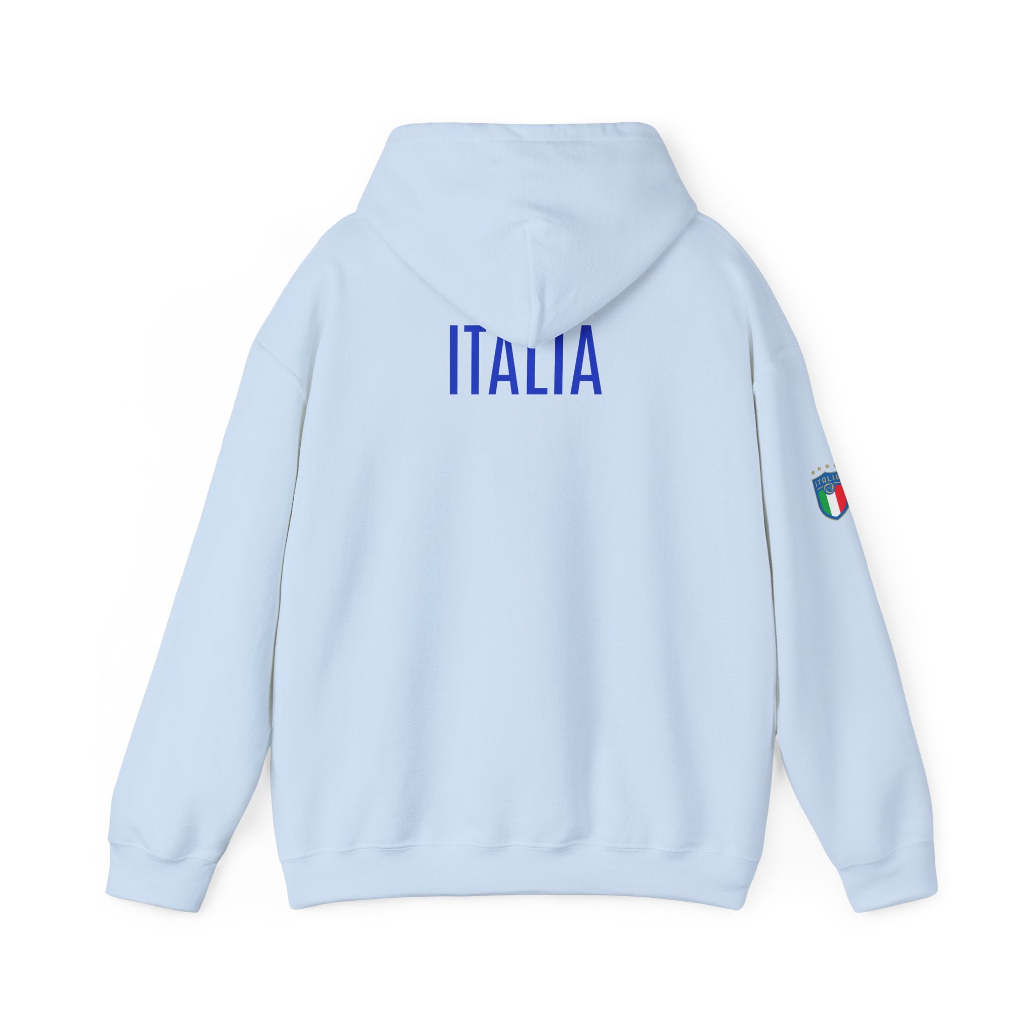 Italia Crest Hoodie Italian Flag Soccer Pullover