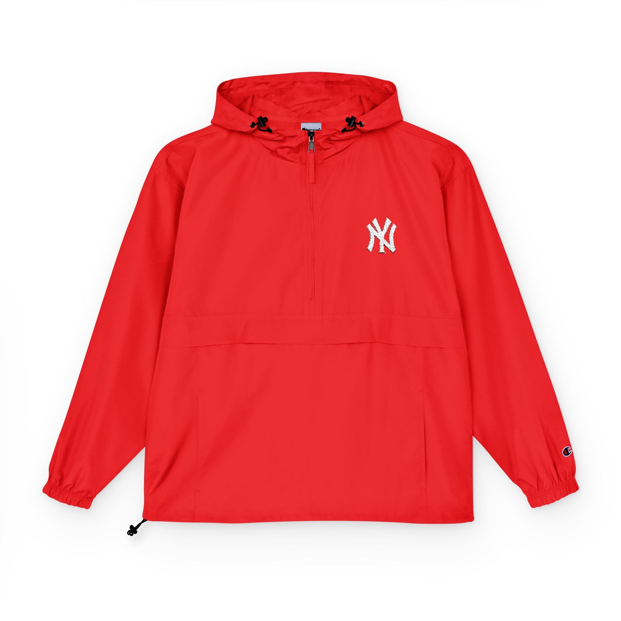 Orange Packable Anorak Jacket  Lightweight Windbreaker with Hood